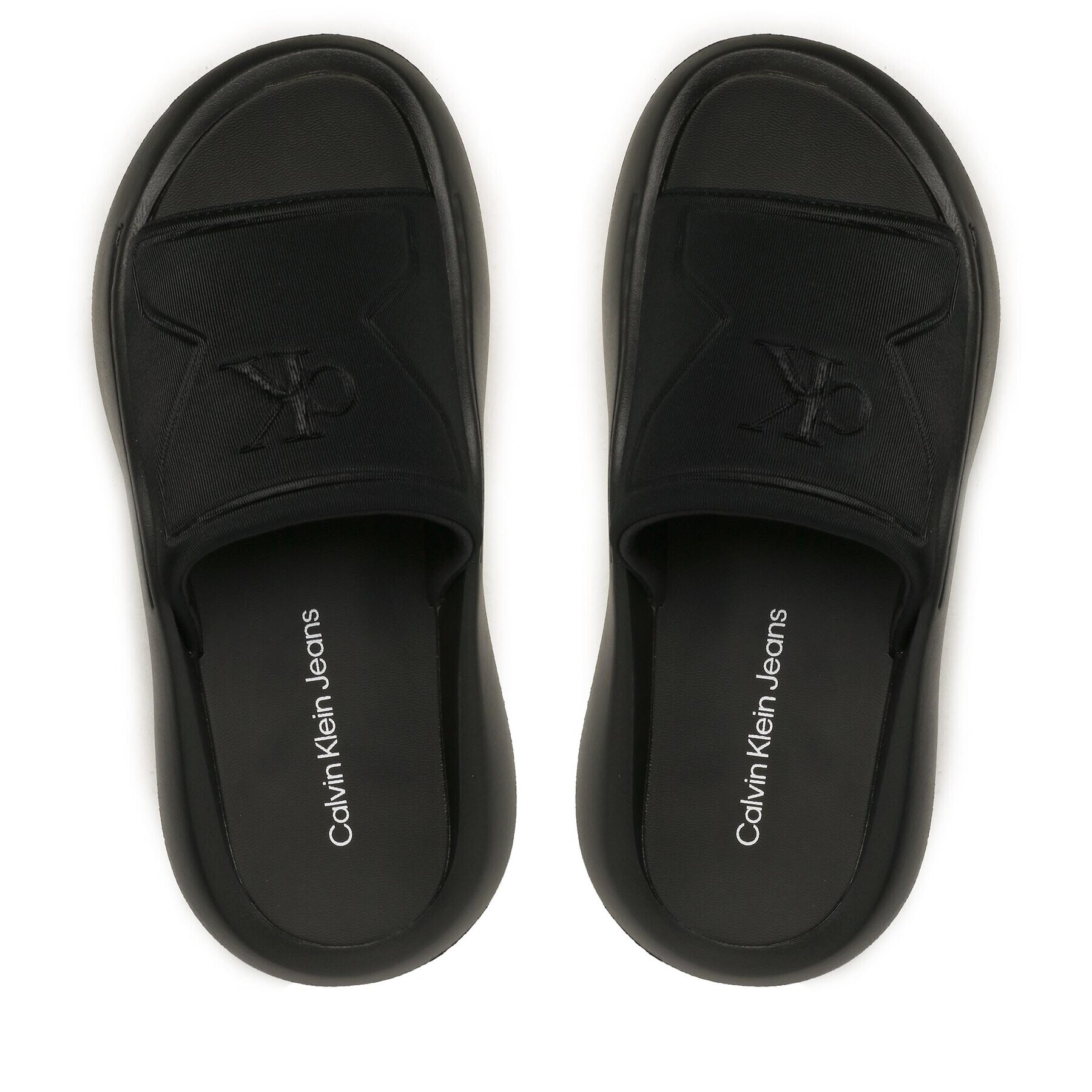 Calvin Klein Jeans Чехли Hybrid Sandal High/Low Freq Wn YW0YW00978 Черен - Pepit.bg