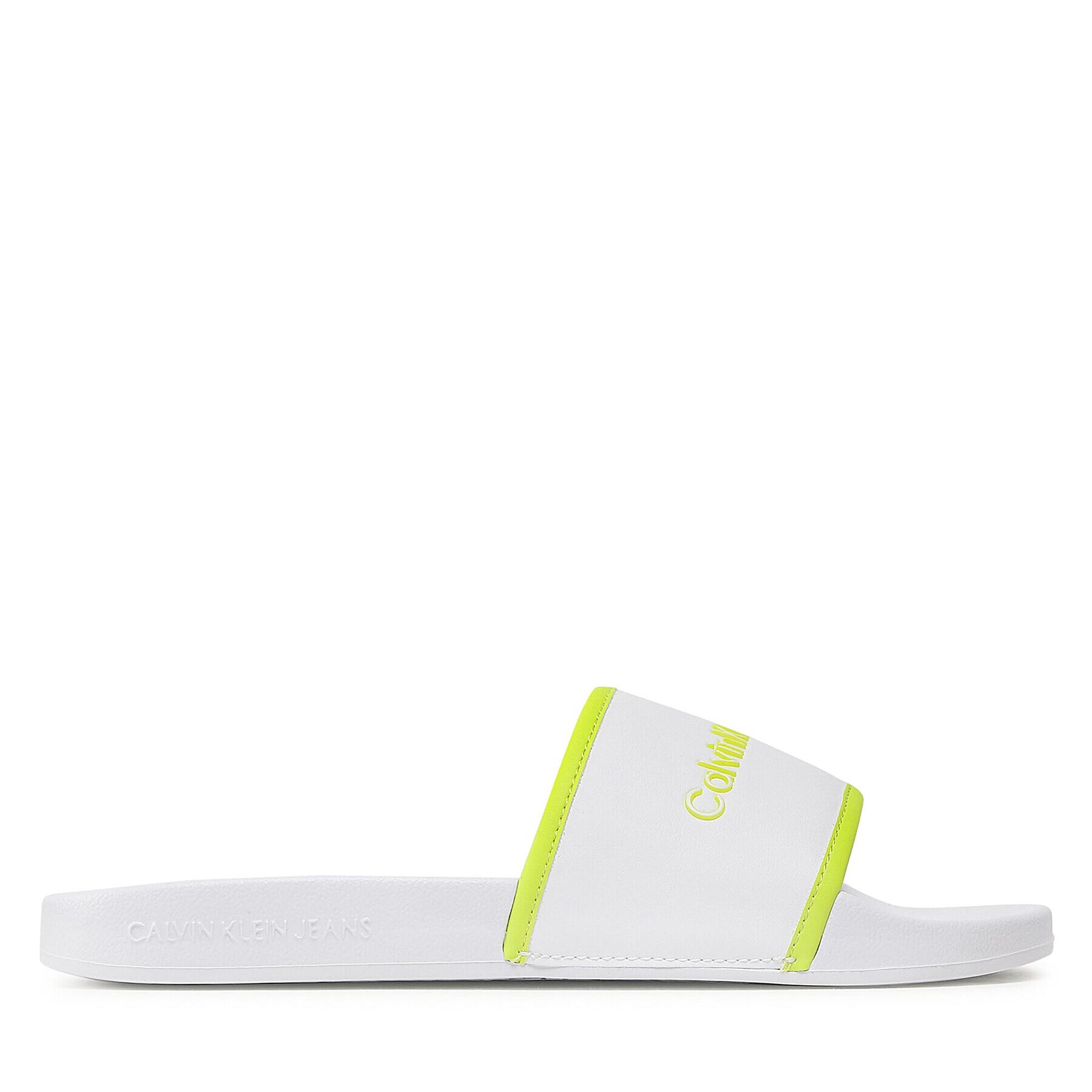 Calvin Klein Jeans Чехли Institutional Slide YW0YW00594 Бял - Pepit.bg
