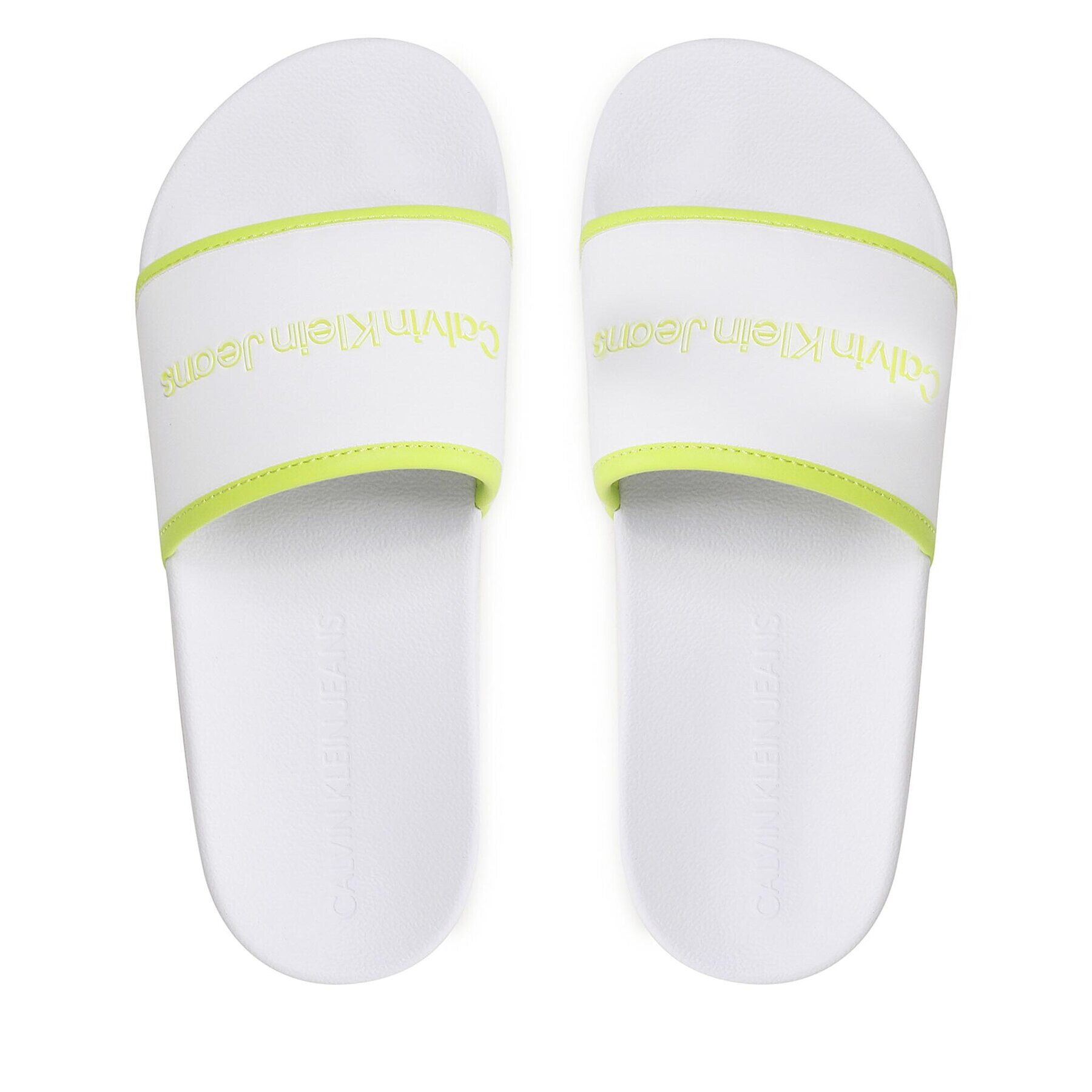 Calvin Klein Jeans Чехли Institutional Slide YW0YW00594 Бял - Pepit.bg