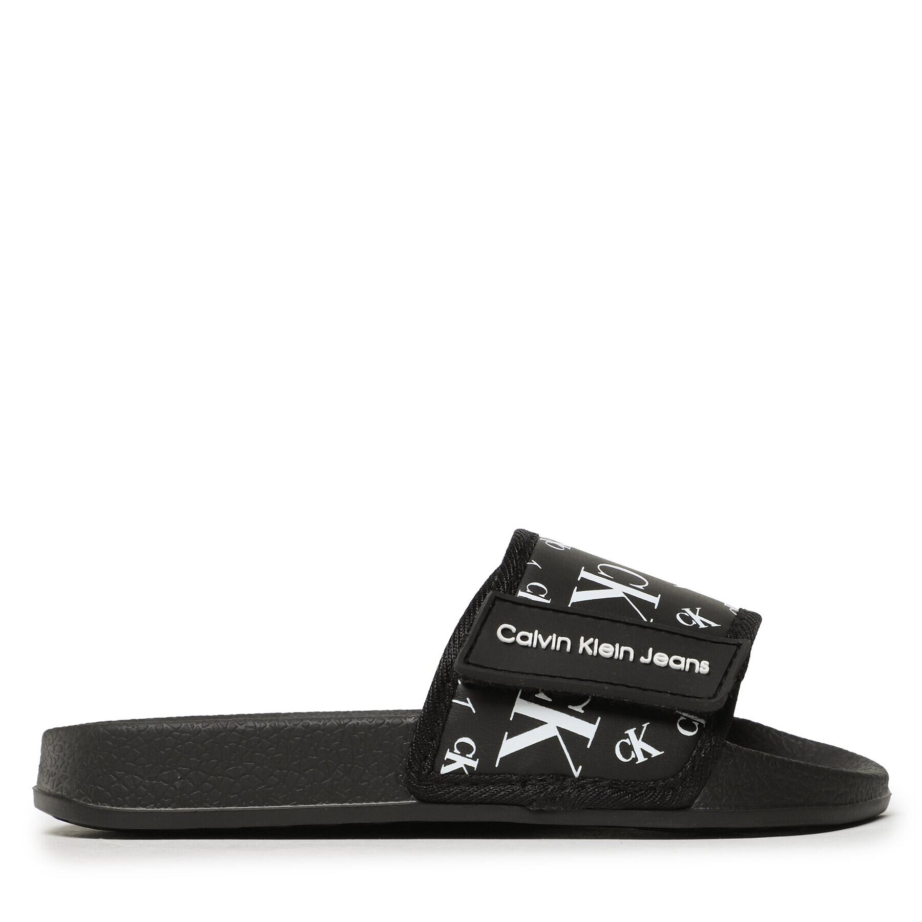 Calvin Klein Jeans Чехли Logo Maxi Velcro Pool Slide V3B0-80634-1172 M Черен - Pepit.bg