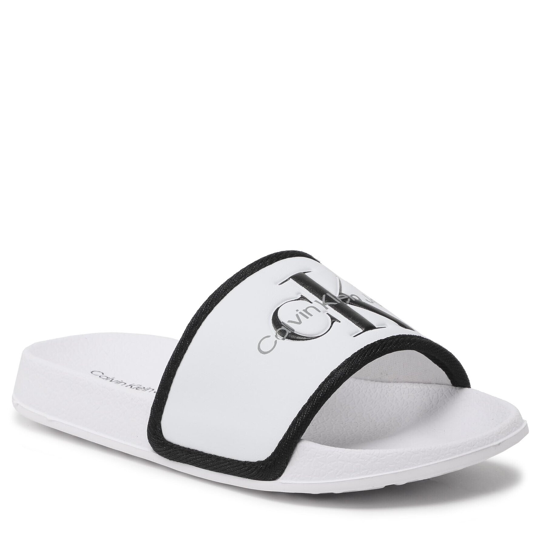 Calvin Klein Jeans Чехли Logo Pool Slide V3B0-80630-1172 M Бял - Pepit.bg