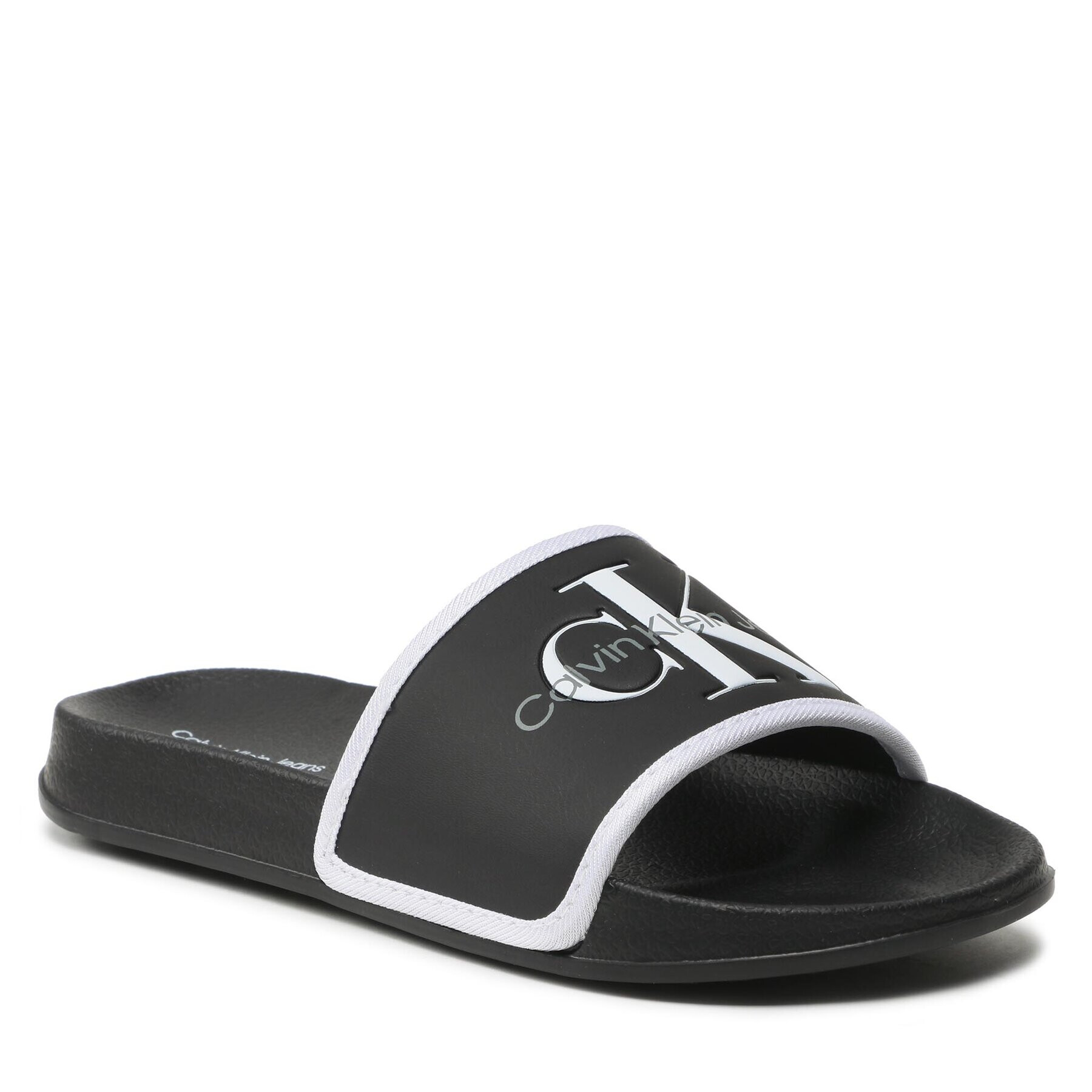 Calvin Klein Jeans Чехли Logo Pool Slide V3B0-80630-1172 S Черен - Pepit.bg