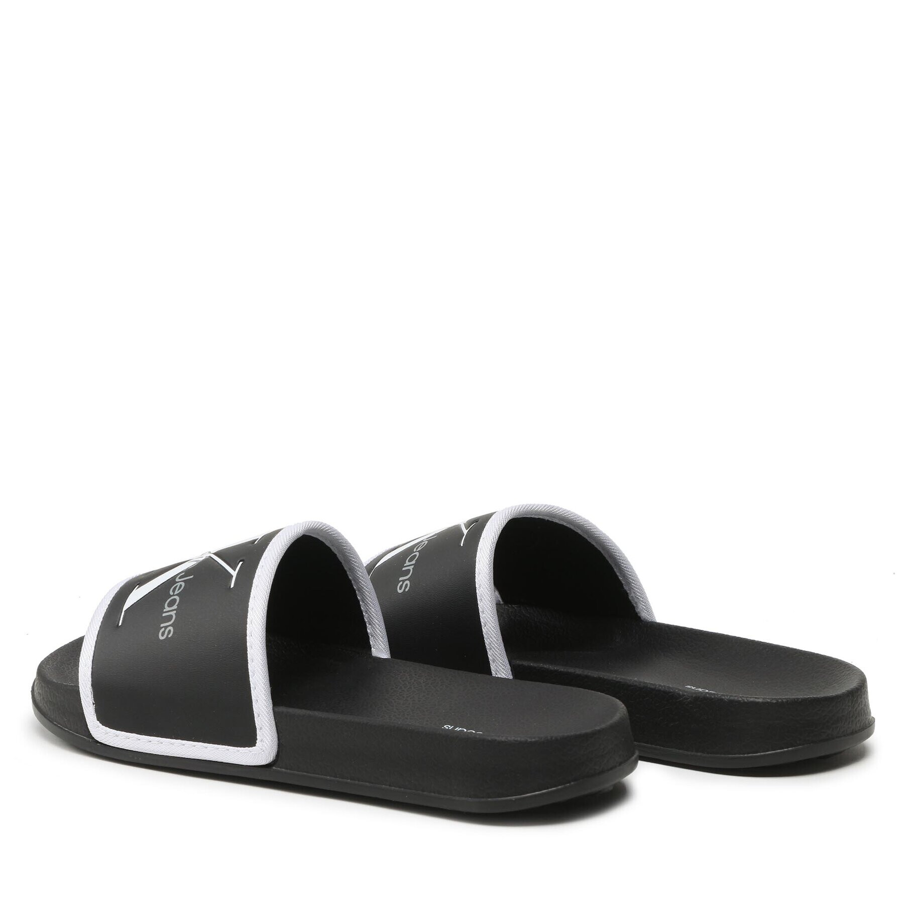 Calvin Klein Jeans Чехли Logo Pool Slide V3B0-80630-1172 S Черен - Pepit.bg