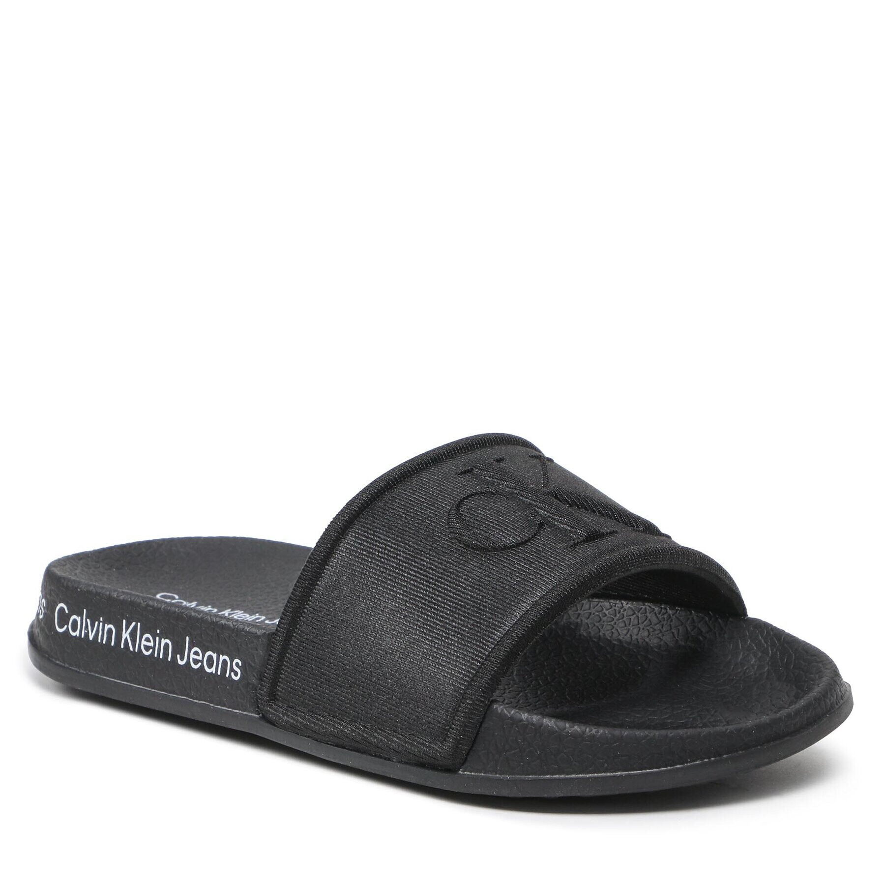 Calvin Klein Jeans Чехли Logo Pool Slide V3B0-80637-1231 M Черен - Pepit.bg