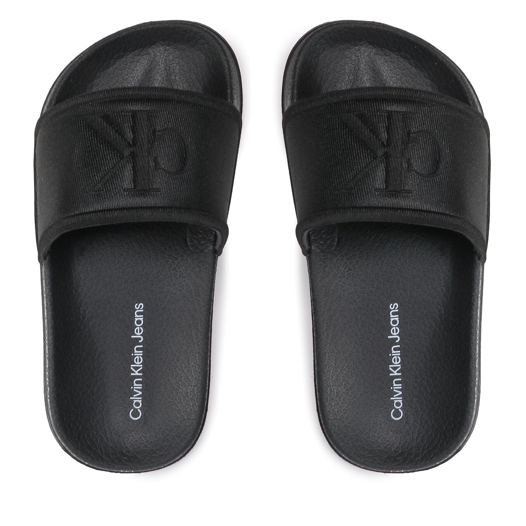 Calvin Klein Jeans Чехли Logo Pool Slide V3B0-80637-1231 M Черен - Pepit.bg