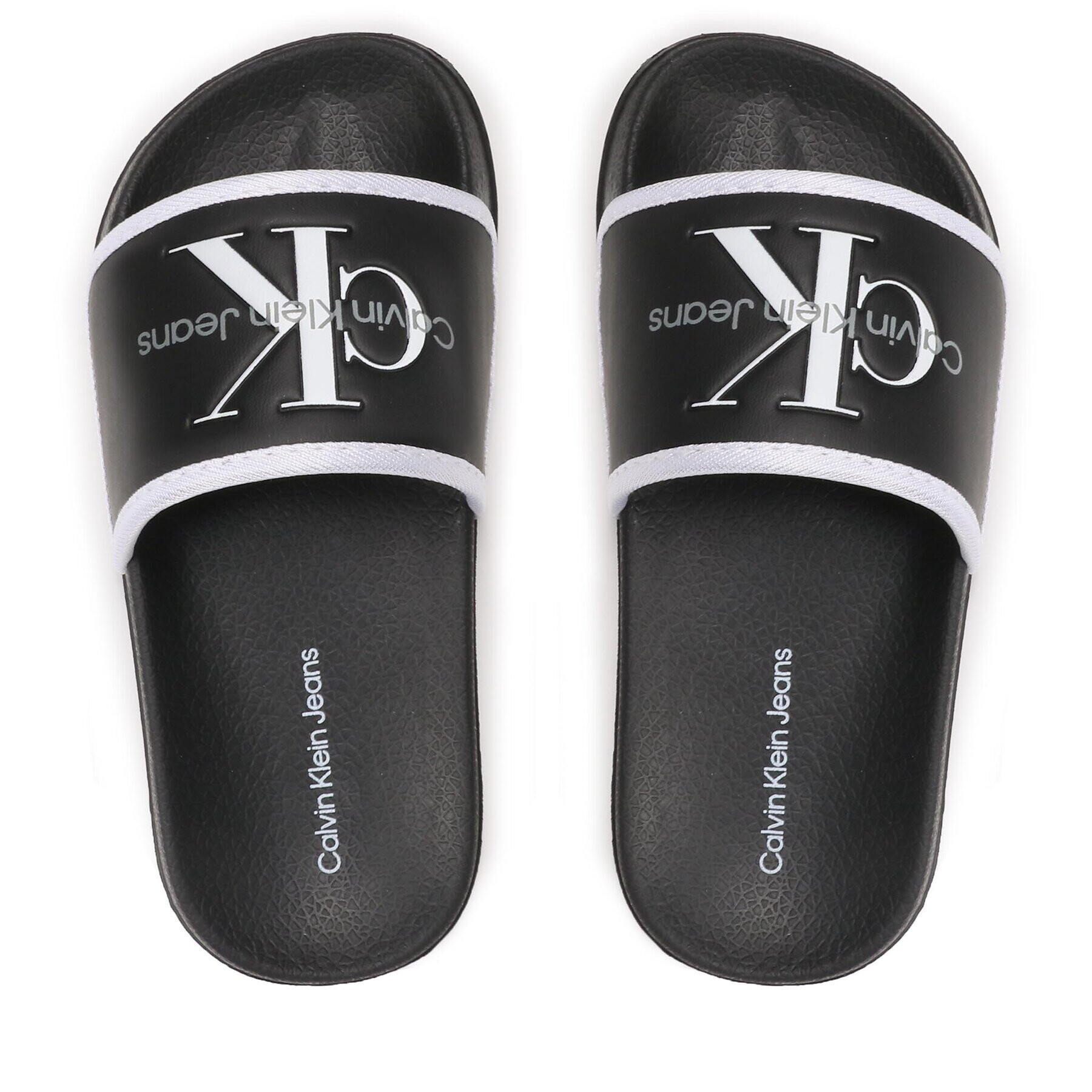 Calvin Klein Jeans Чехли Logo V3B0-80630-1172 M Черен - Pepit.bg