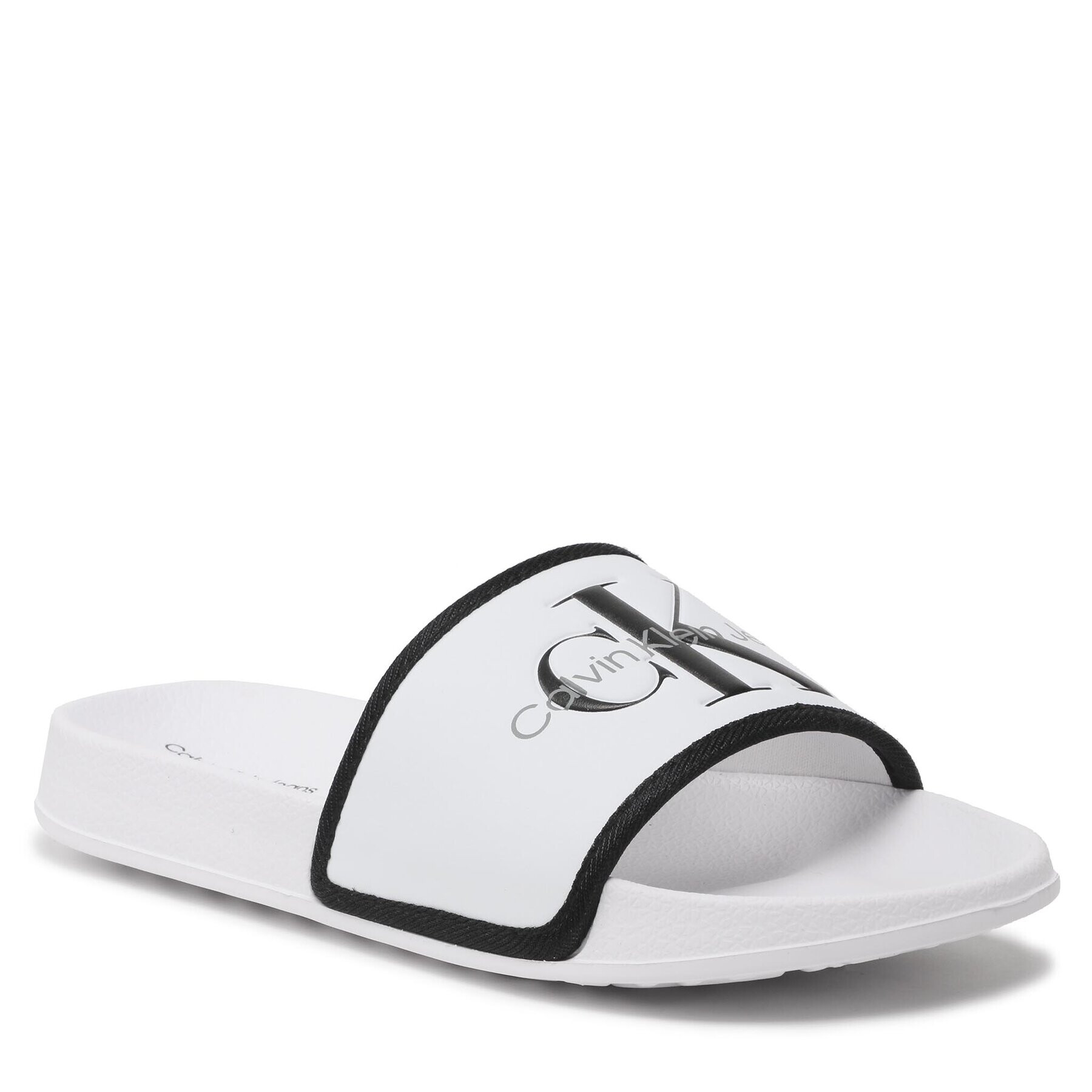 Calvin Klein Jeans Чехли Logo V3B0-80630-1172 S Бял - Pepit.bg