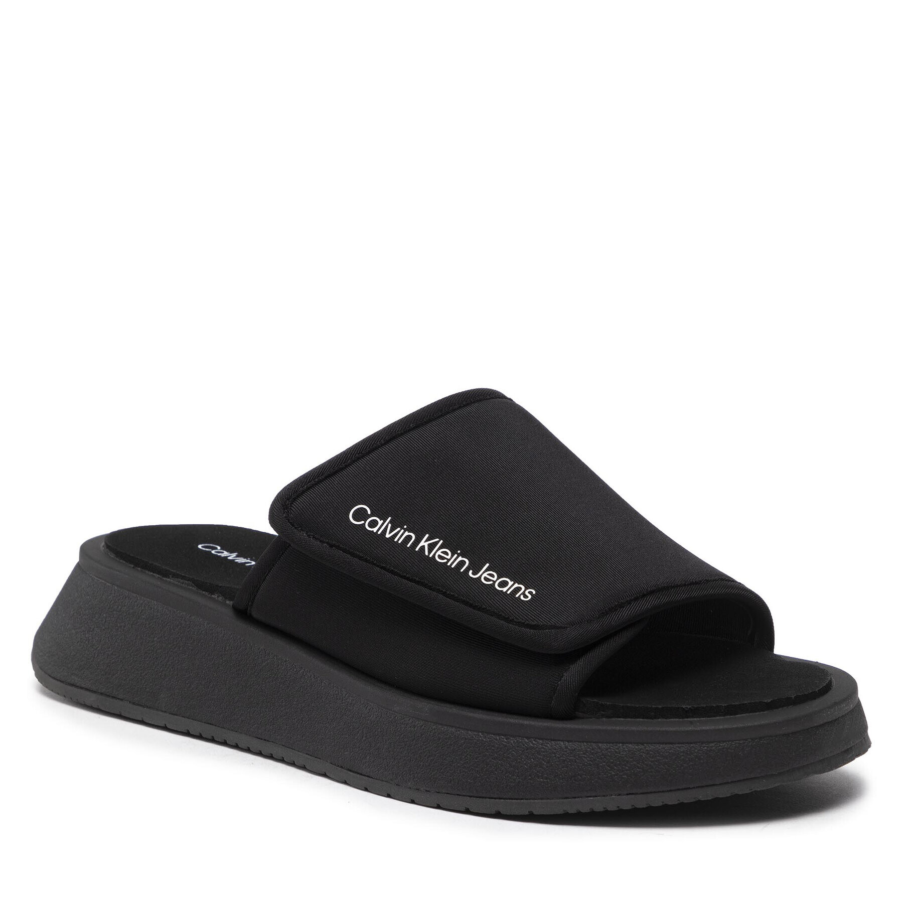 Calvin Klein Jeans Чехли One-Strap Sandal YW0YW00672 Черен - Pepit.bg