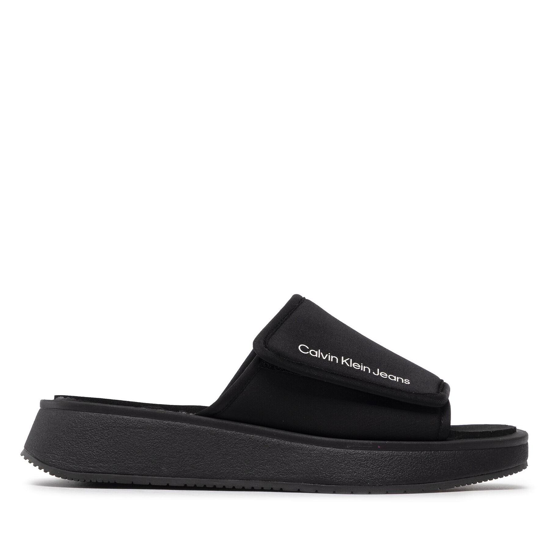 Calvin Klein Jeans Чехли One-Strap Sandal YW0YW00672 Черен - Pepit.bg