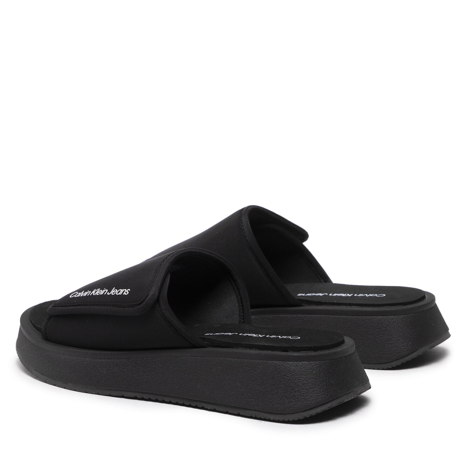 Calvin Klein Jeans Чехли One-Strap Sandal YW0YW00672 Черен - Pepit.bg