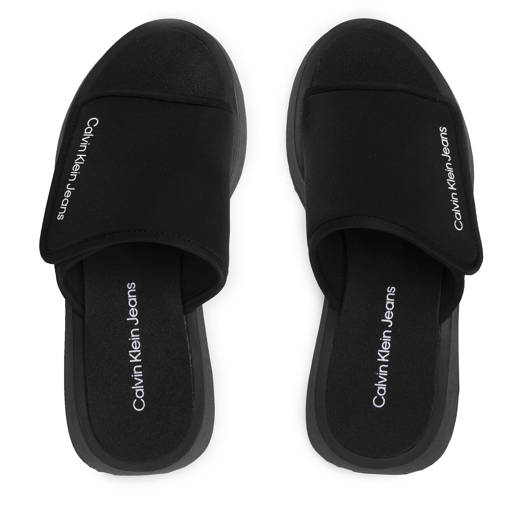 Calvin Klein Jeans Чехли One-Strap Sandal YW0YW00672 Черен - Pepit.bg