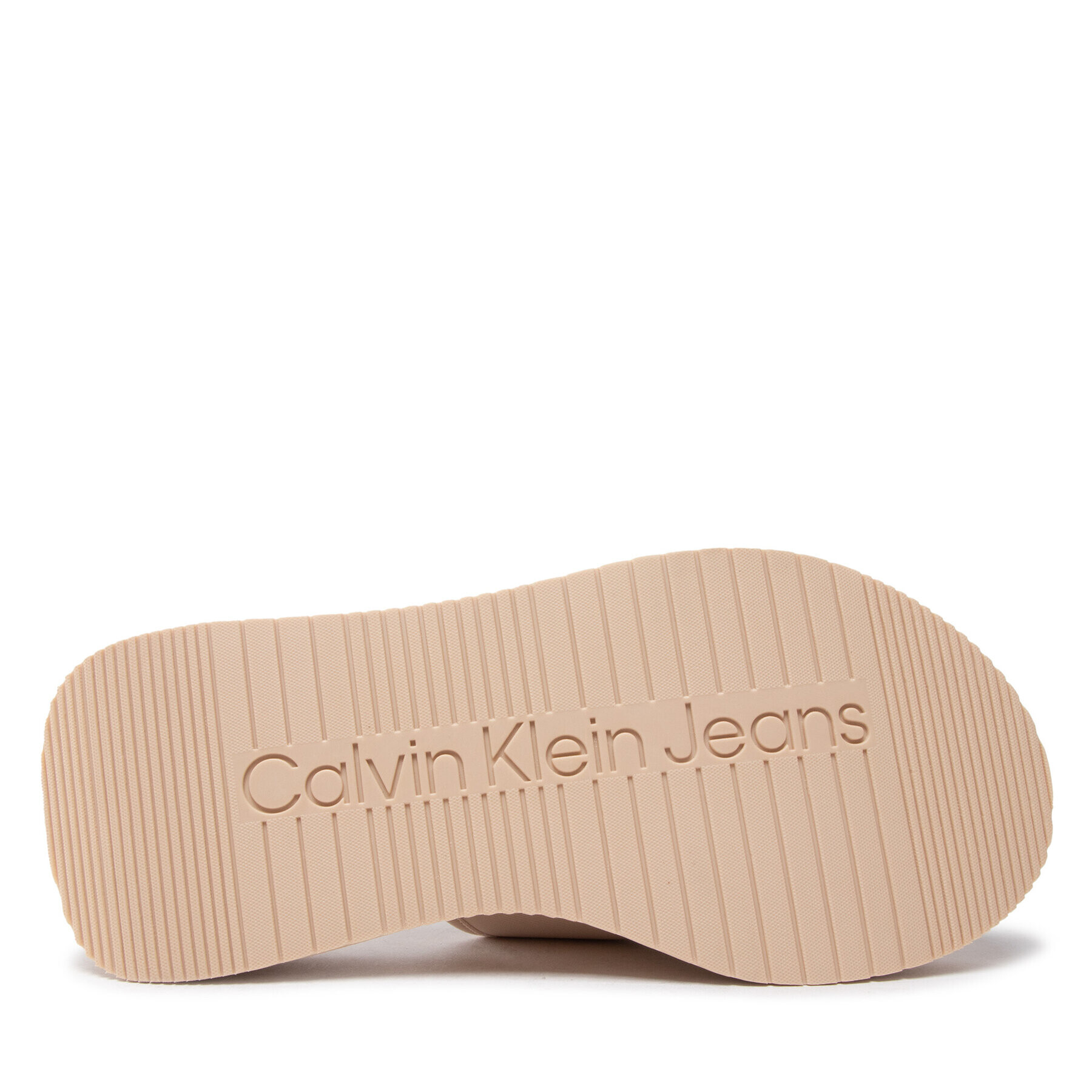 Calvin Klein Jeans Чехли One-Strap YW0YW00672 Бежов - Pepit.bg