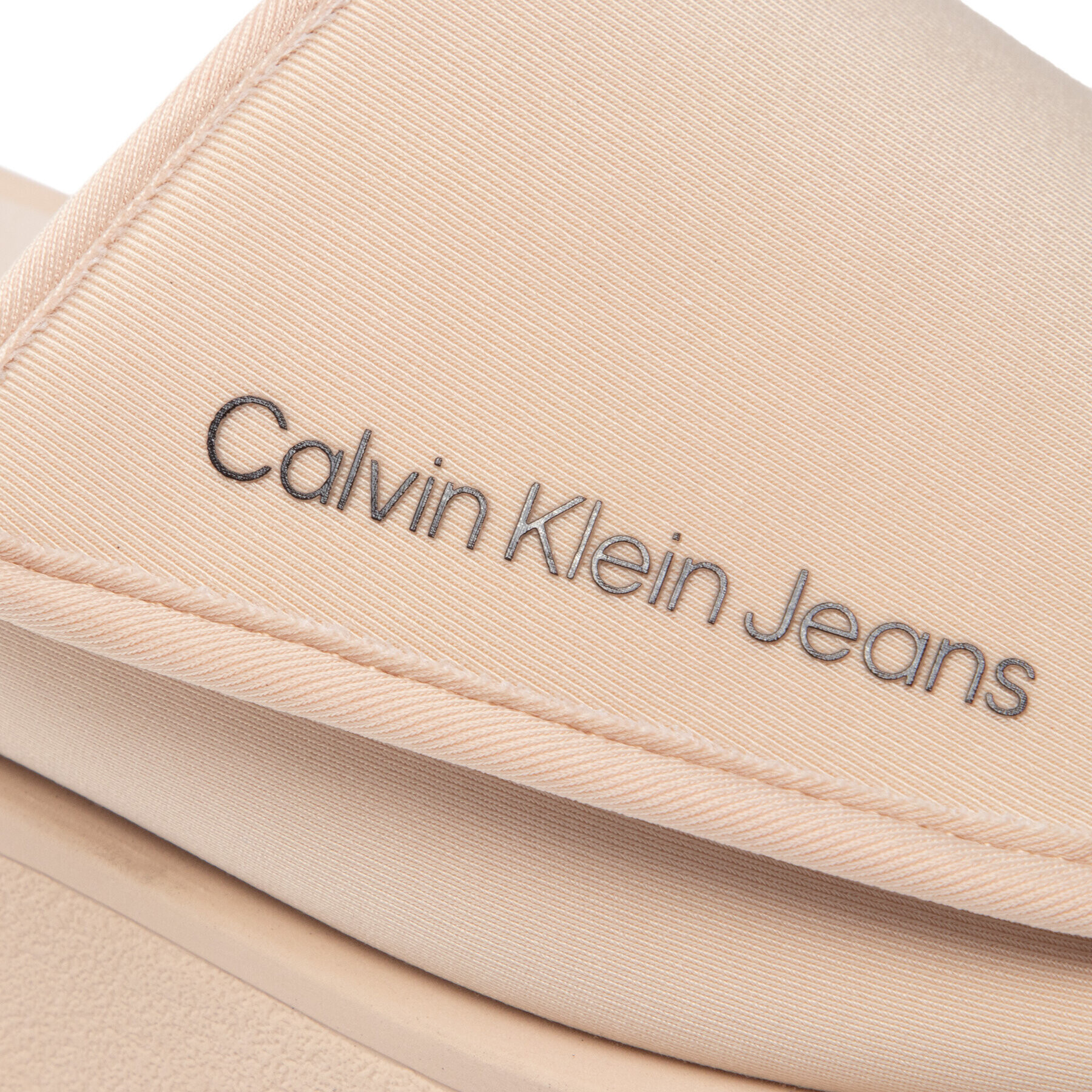 Calvin Klein Jeans Чехли One-Strap YW0YW00672 Бежов - Pepit.bg