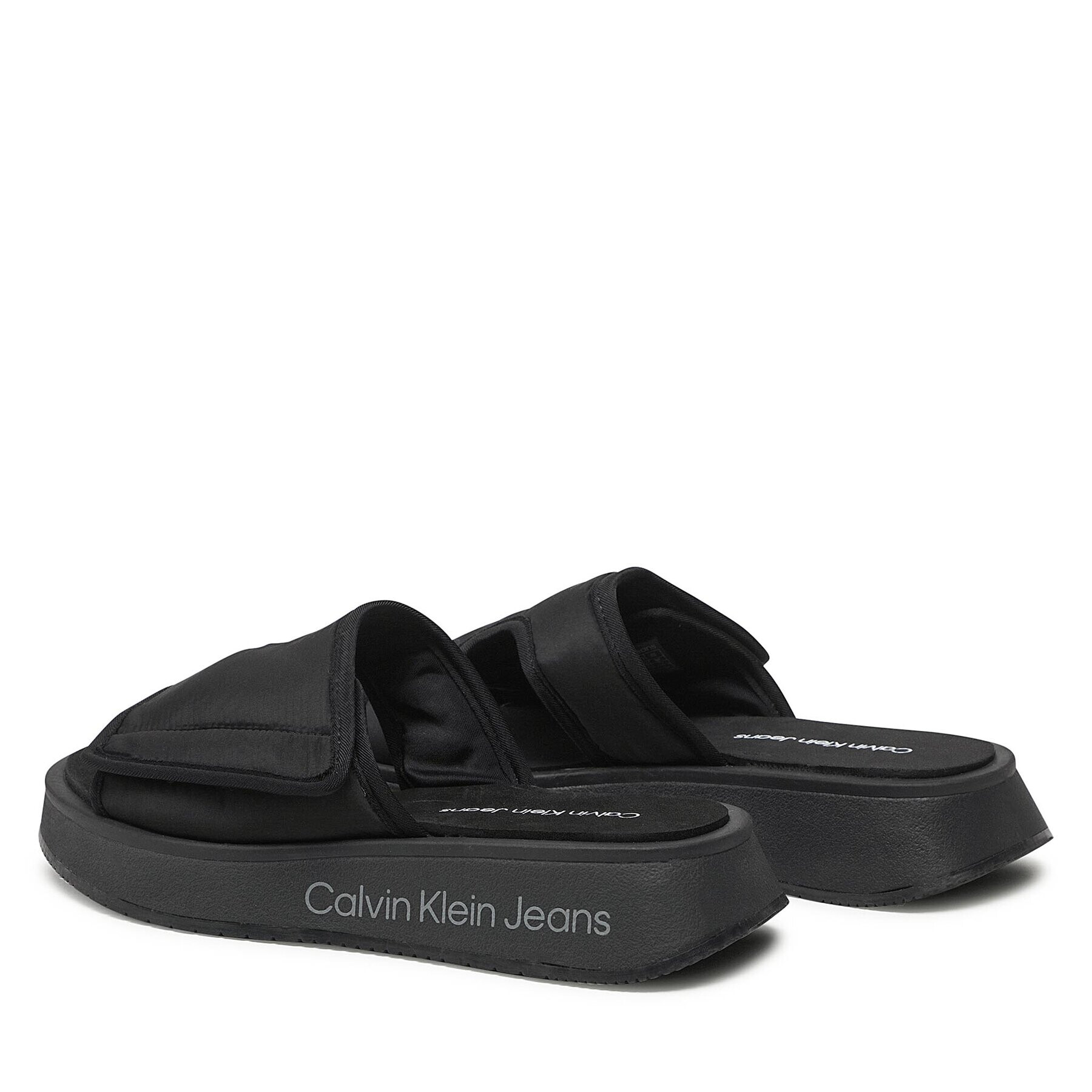 Calvin Klein Jeans Чехли Prefresato Sandal Softny YW0YW00968 Черен - Pepit.bg