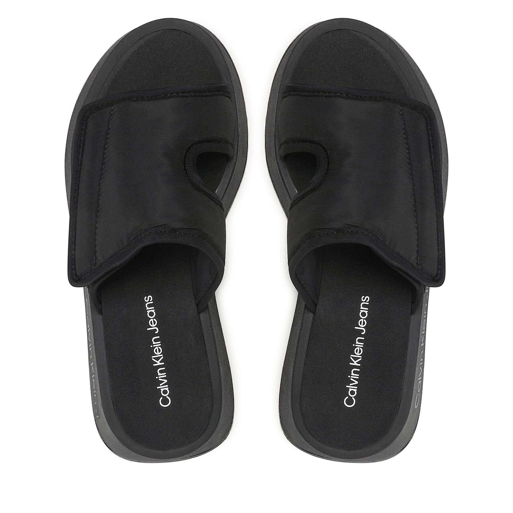 Calvin Klein Jeans Чехли Prefresato Sandal Softny YW0YW00968 Черен - Pepit.bg