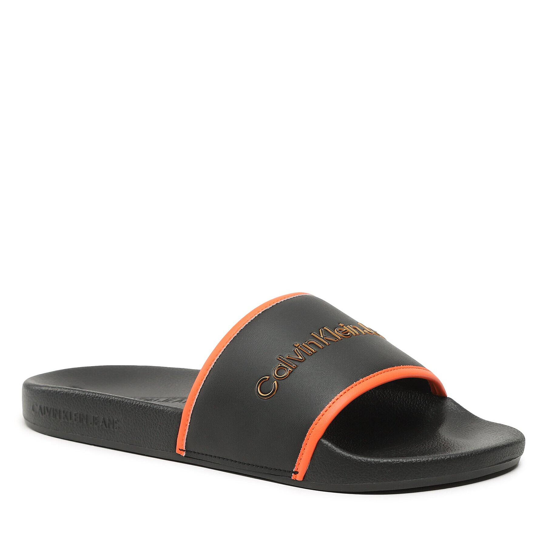 Calvin Klein Jeans Чехли Slide Institutional YM0YM00360 Черен - Pepit.bg