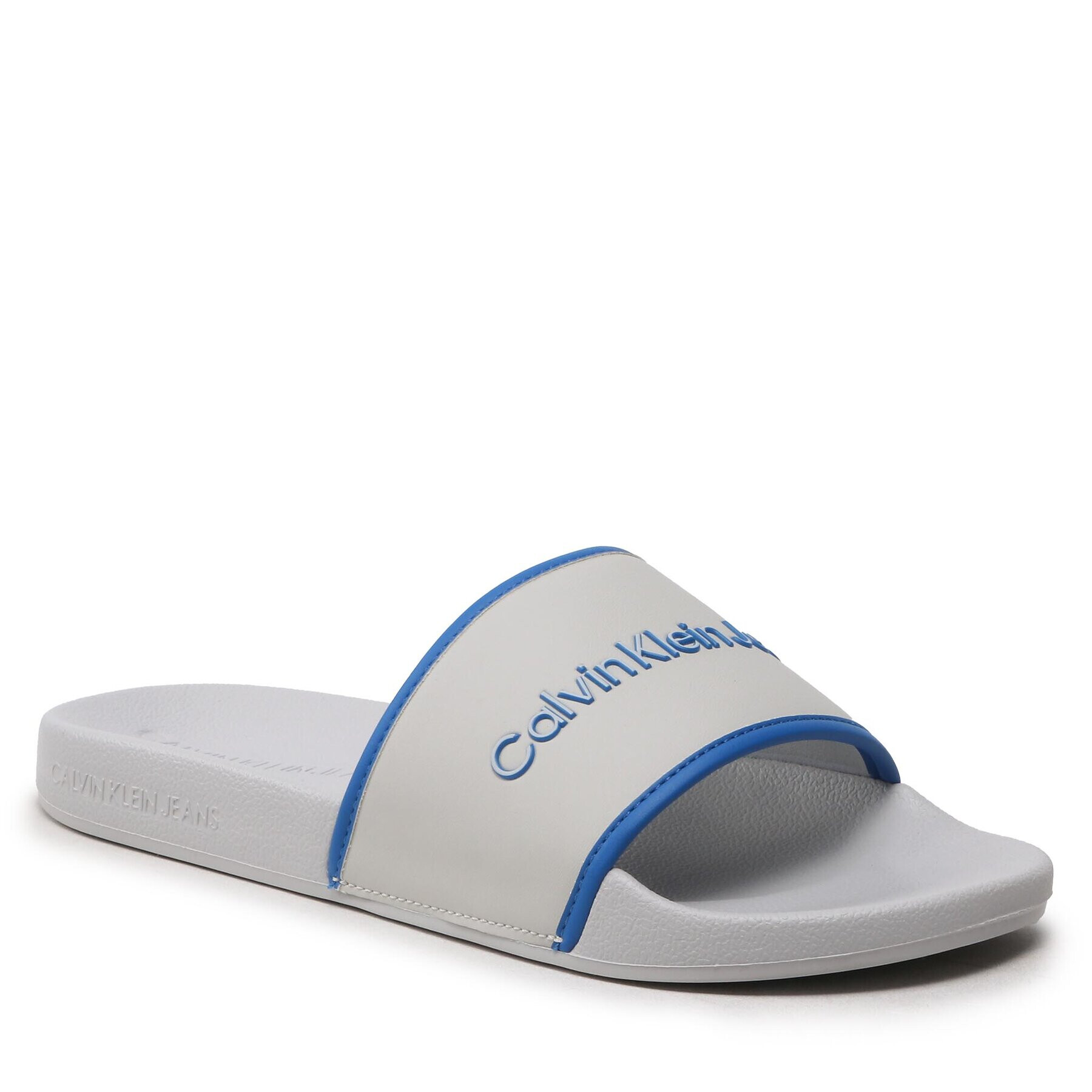 Calvin Klein Jeans Чехли Slide Institutional YM0YM00360 Сив - Pepit.bg