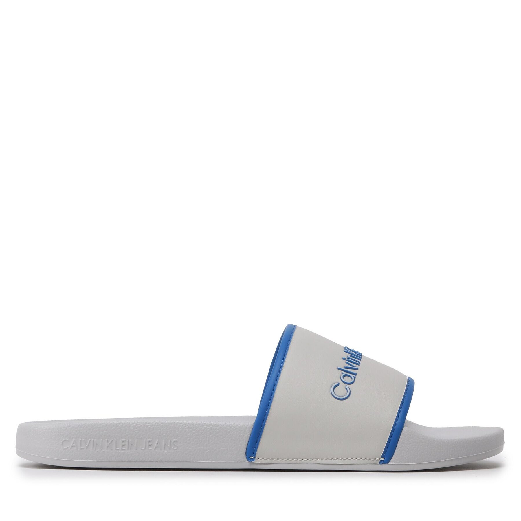 Calvin Klein Jeans Чехли Slide Institutional YM0YM00360 Сив - Pepit.bg