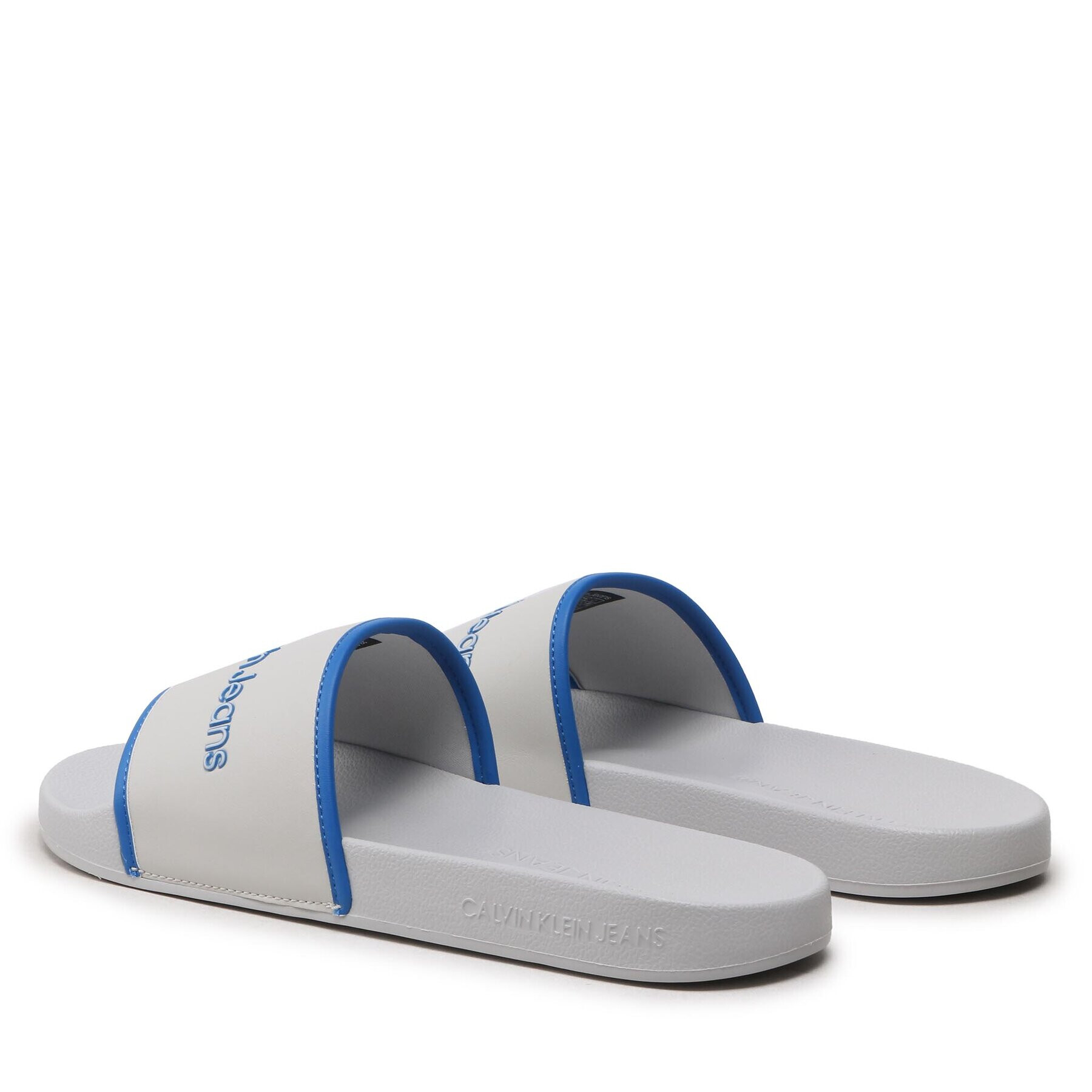 Calvin Klein Jeans Чехли Slide Institutional YM0YM00360 Сив - Pepit.bg