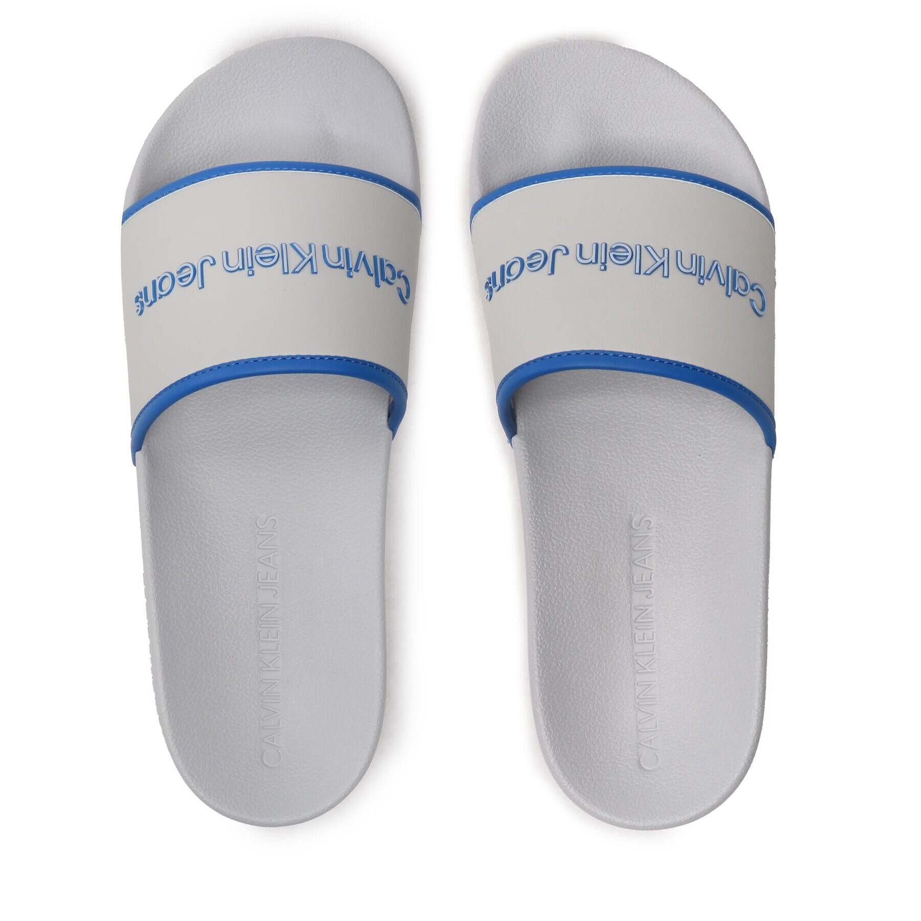 Calvin Klein Jeans Чехли Slide Institutional YM0YM00360 Сив - Pepit.bg