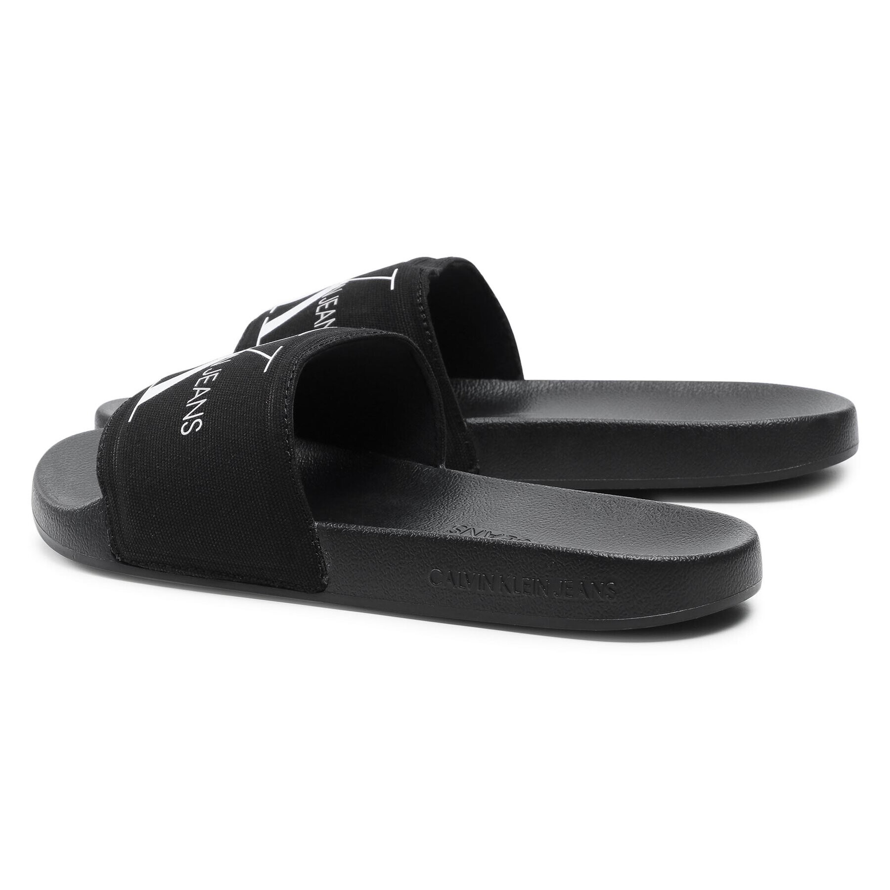 Calvin Klein Jeans Чехли Slide Monogram Co YM0YM00061 Черен - Pepit.bg