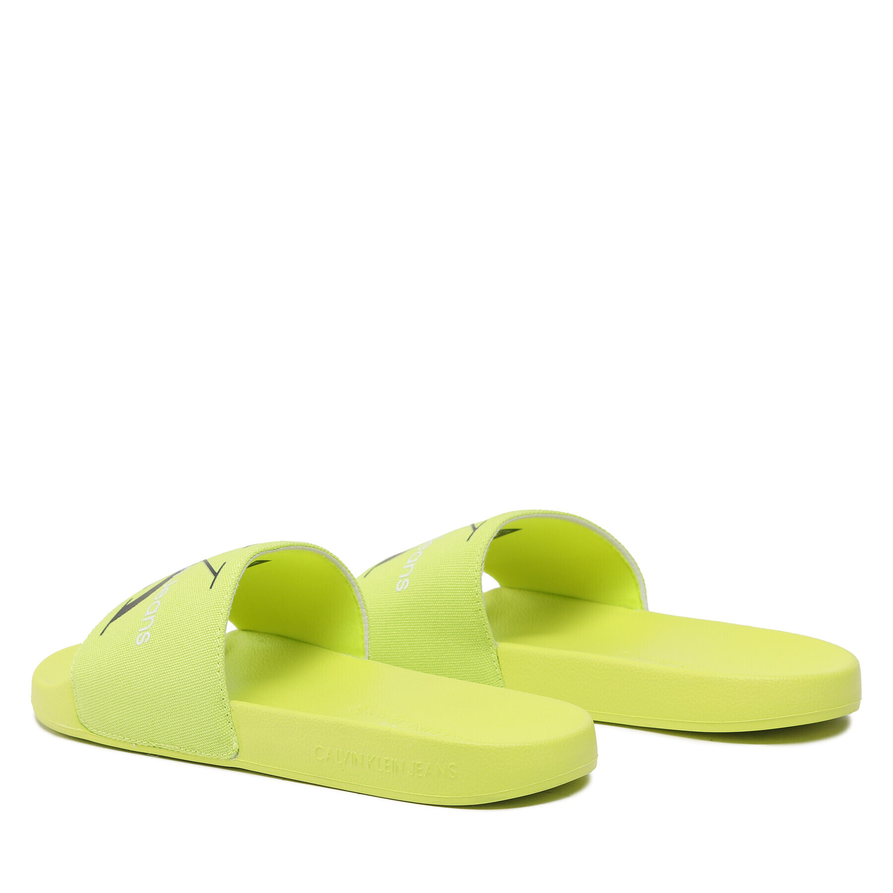 Calvin Klein Jeans Чехли Slide Monogram Co YM0YM00061 Зелен - Pepit.bg