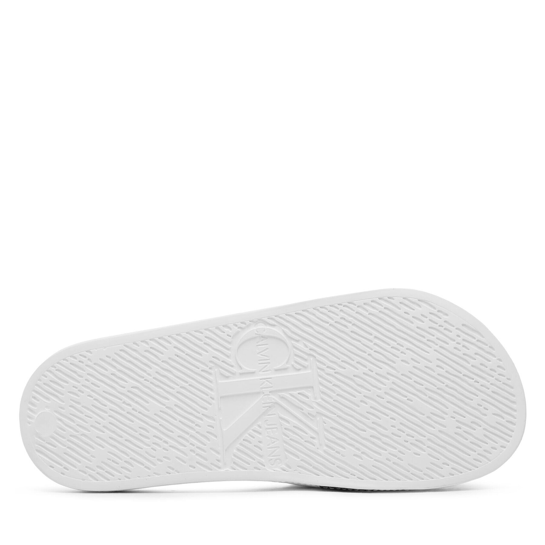 Calvin Klein Jeans Чехли Slide Printed Logo Web YW0YW01244 Бял - Pepit.bg