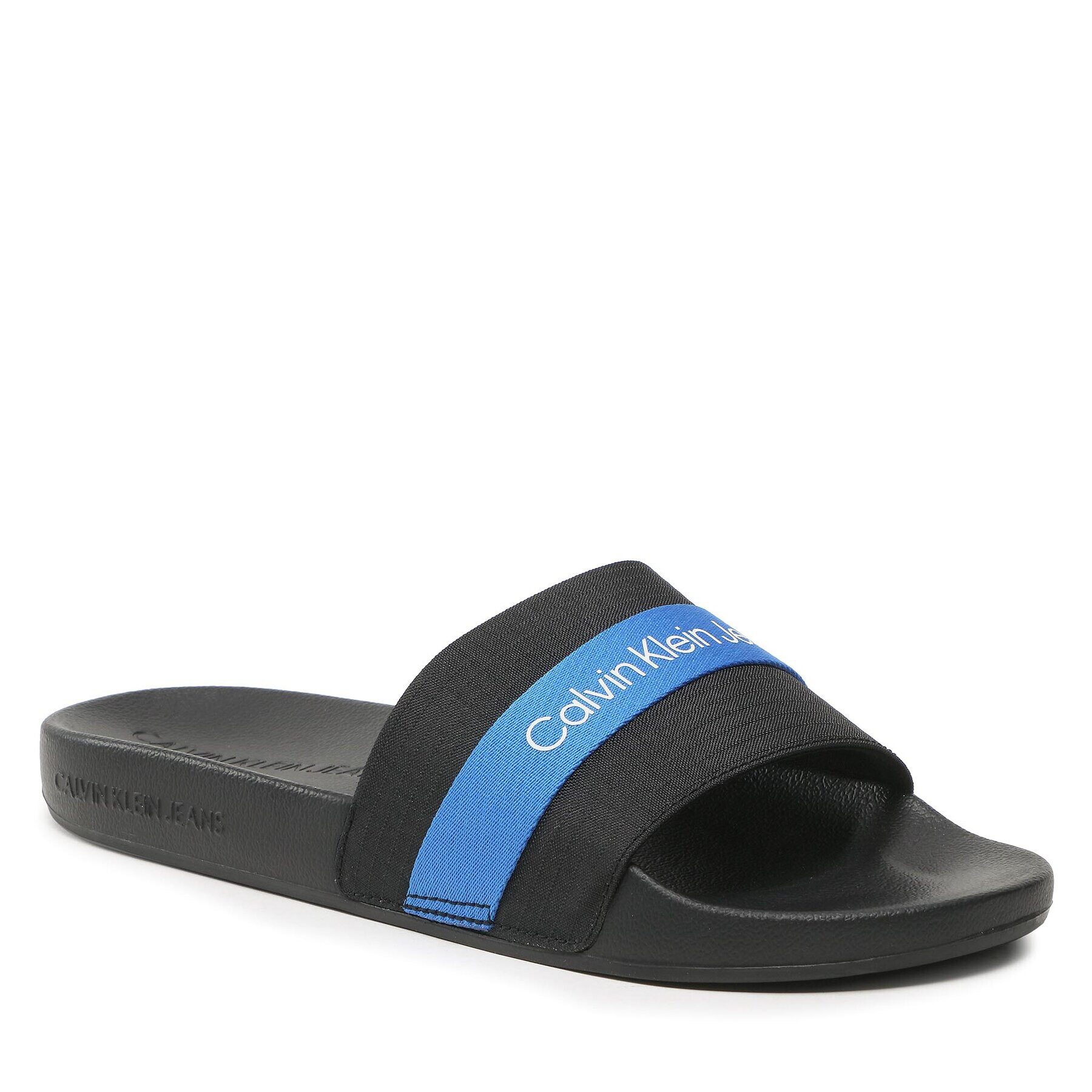 Calvin Klein Jeans Чехли Slide Webbing YM0YM00663 Черен - Pepit.bg