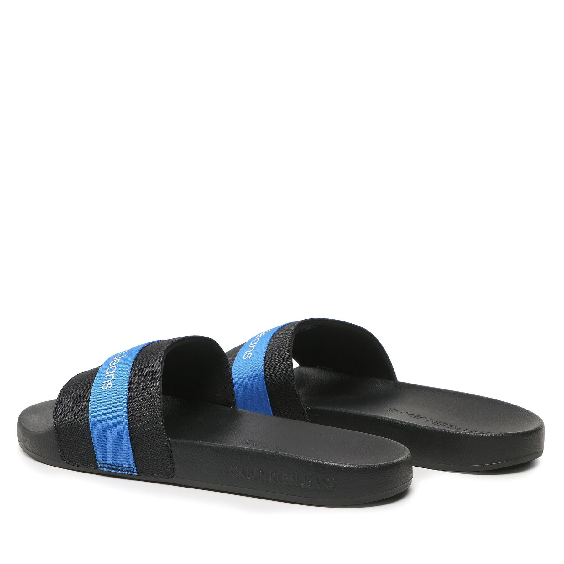 Calvin Klein Jeans Чехли Slide Webbing YM0YM00663 Черен - Pepit.bg