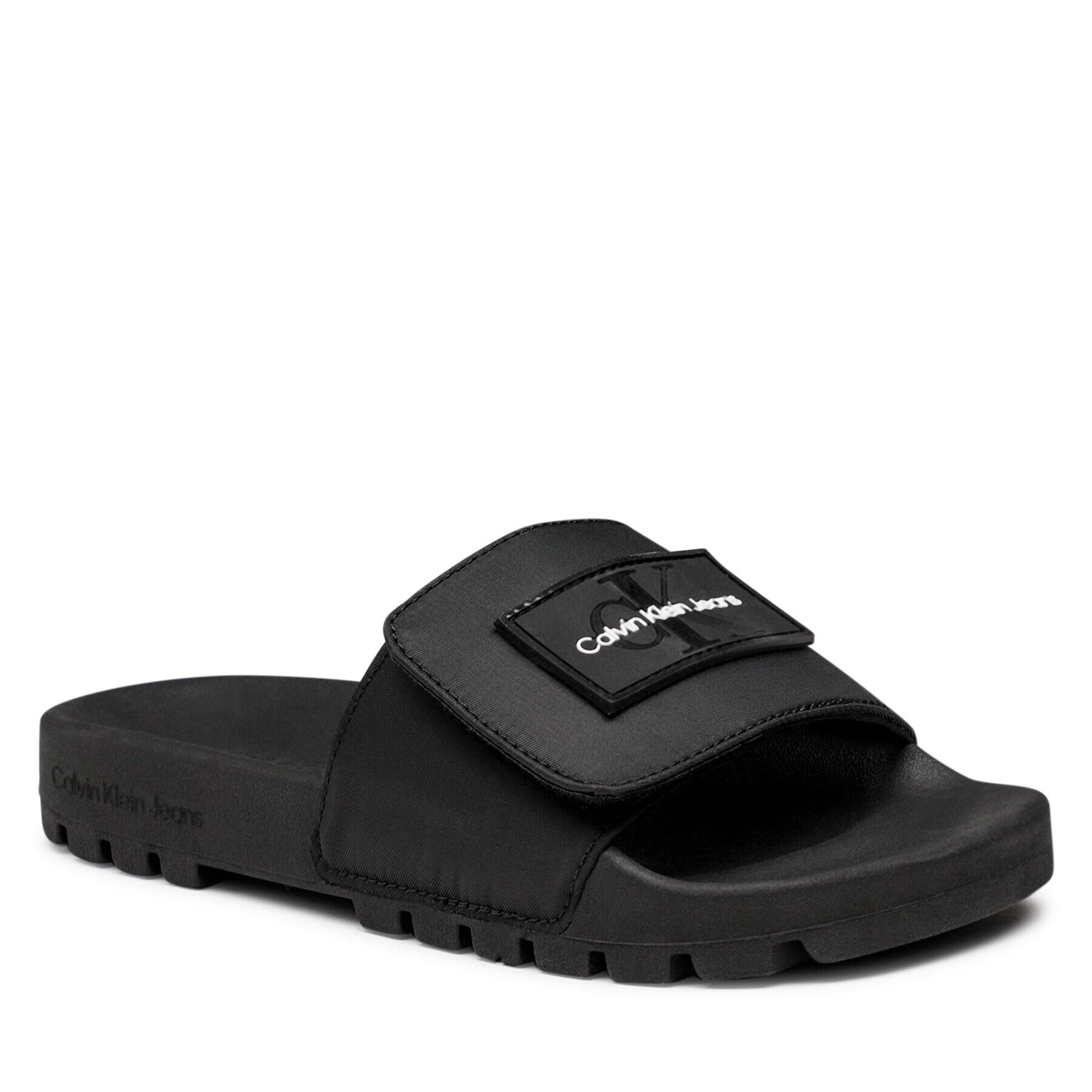 Calvin Klein Jeans Чехли Truck Slide Velcro W YW0YW01024 Черен - Pepit.bg