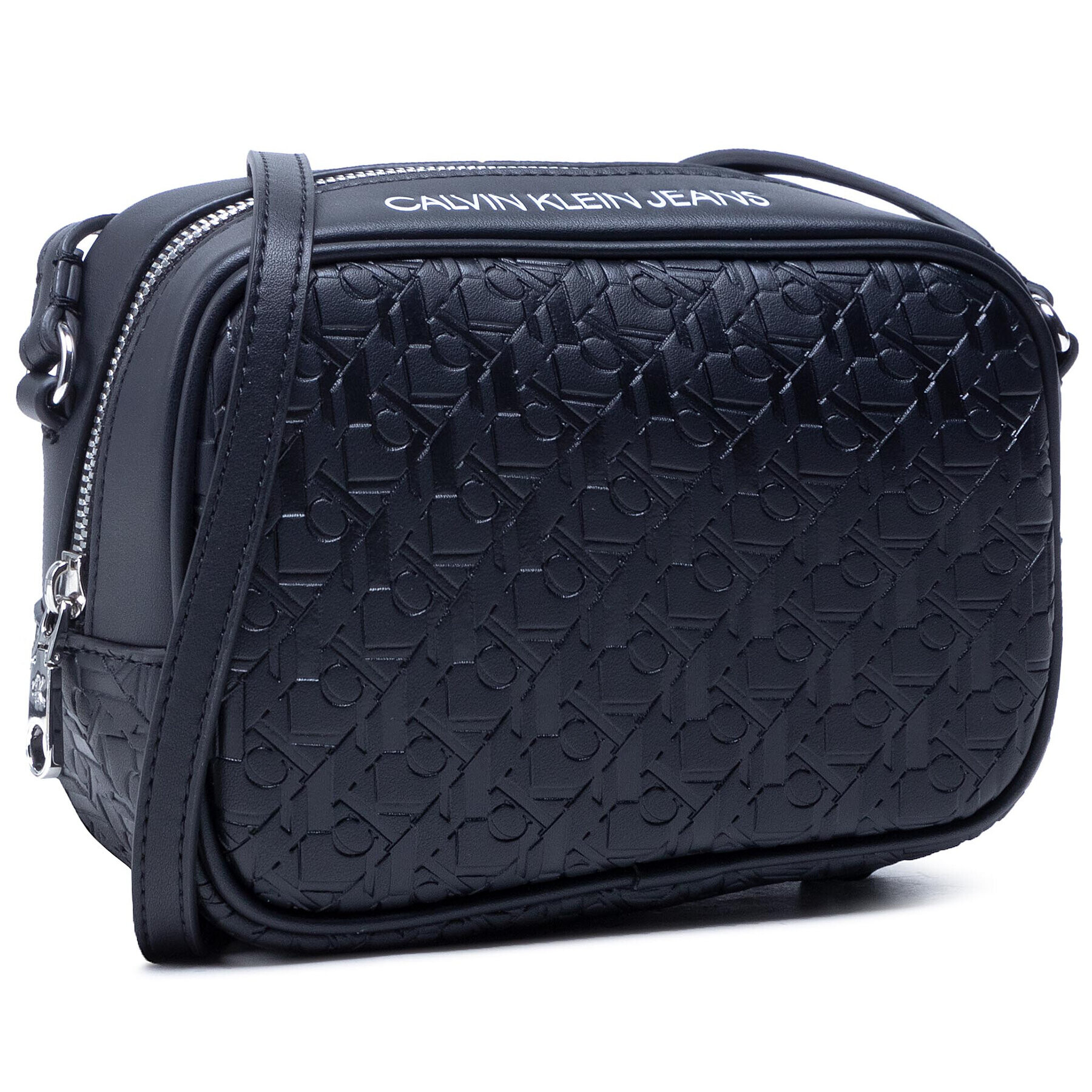 Calvin Klein Jeans Дамска чанта Camera Bag Aop K60K608141 Черен - Pepit.bg