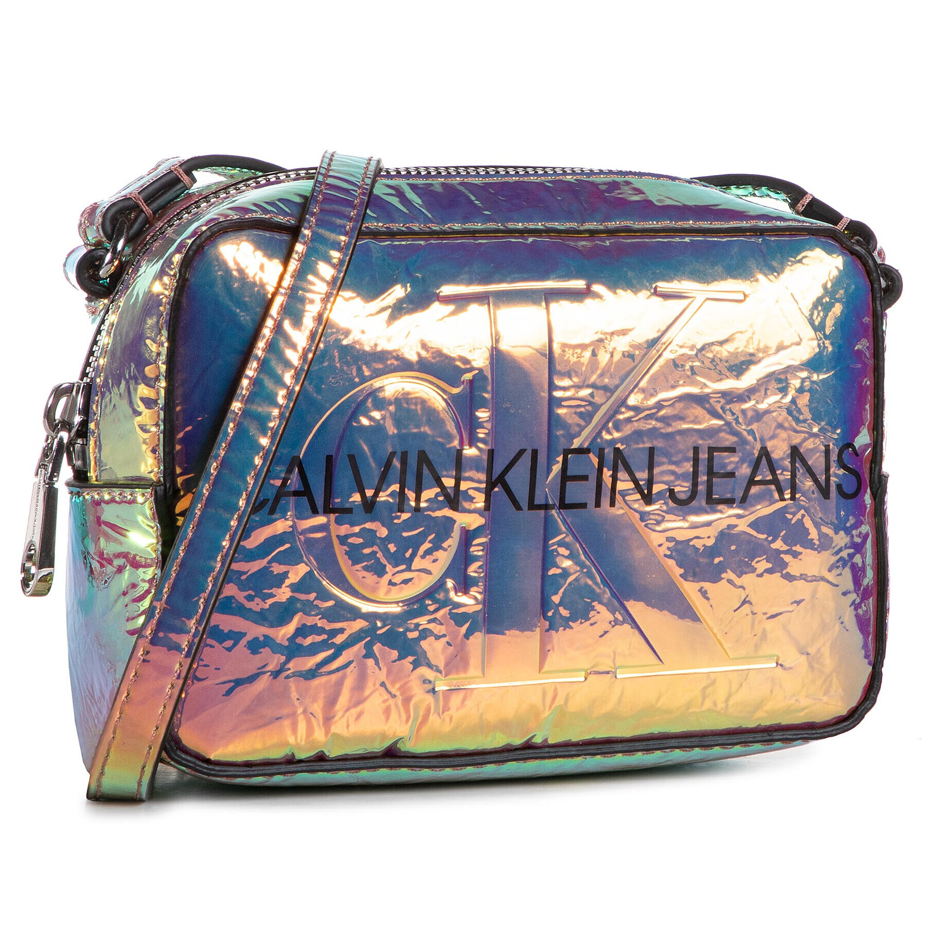 Calvin Klein Jeans Дамска чанта Camera Bag Iridescent K60K607379 Цветен - Pepit.bg