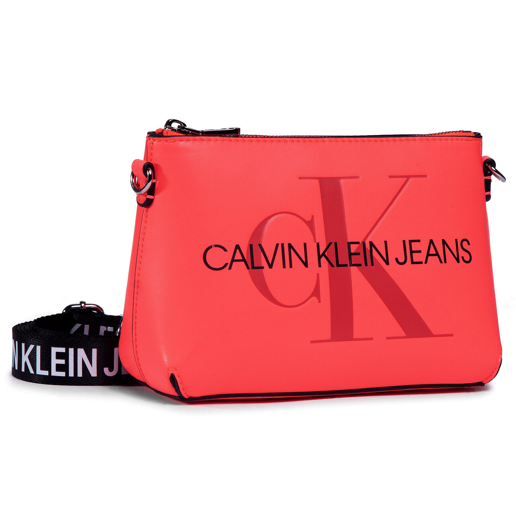 Calvin Klein Jeans Дамска чанта Camera Pouch K60K607199 Розов - Pepit.bg