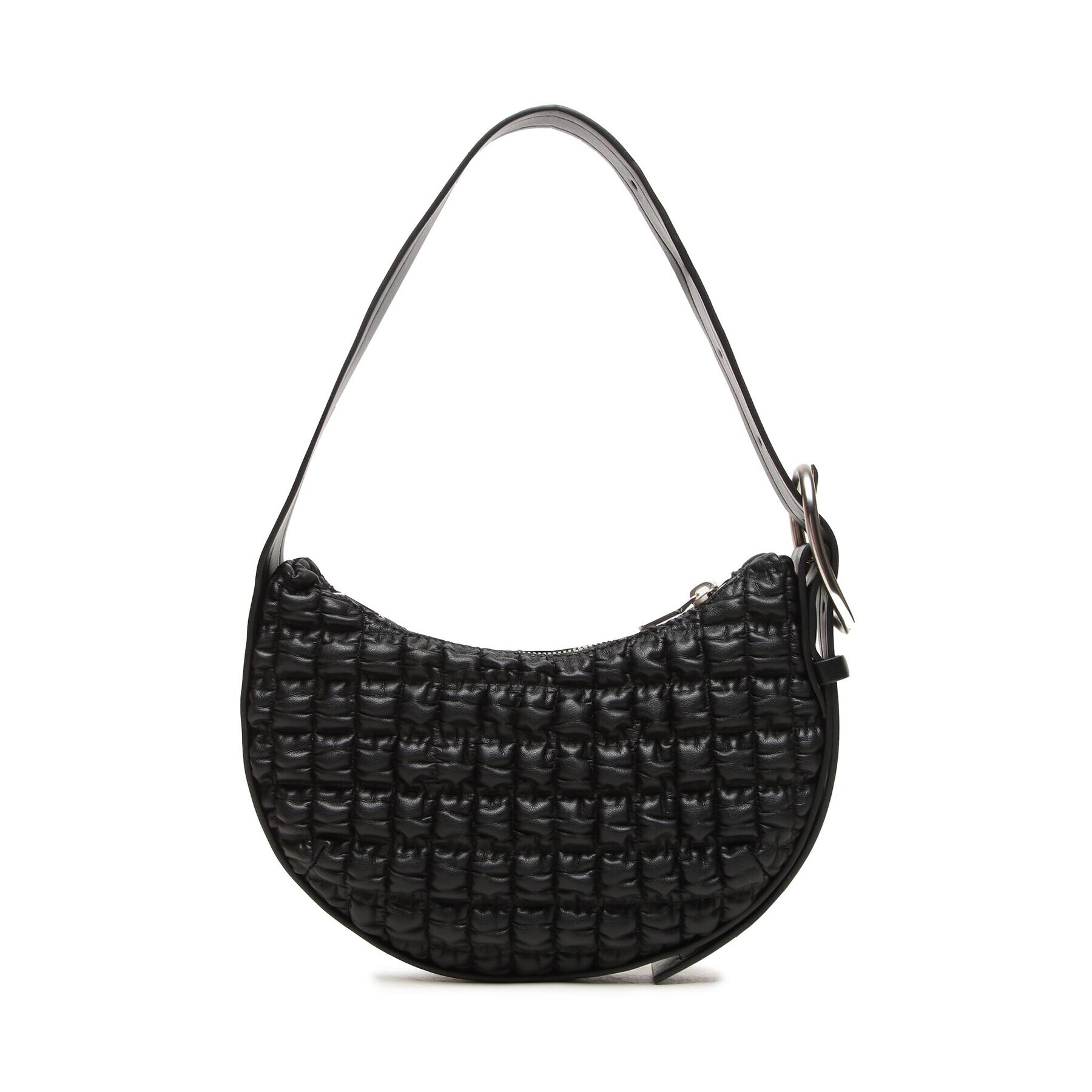 Calvin Klein Jeans Дамска чанта Crescent Buckle Sholuder Bag K60K611037 Черен - Pepit.bg