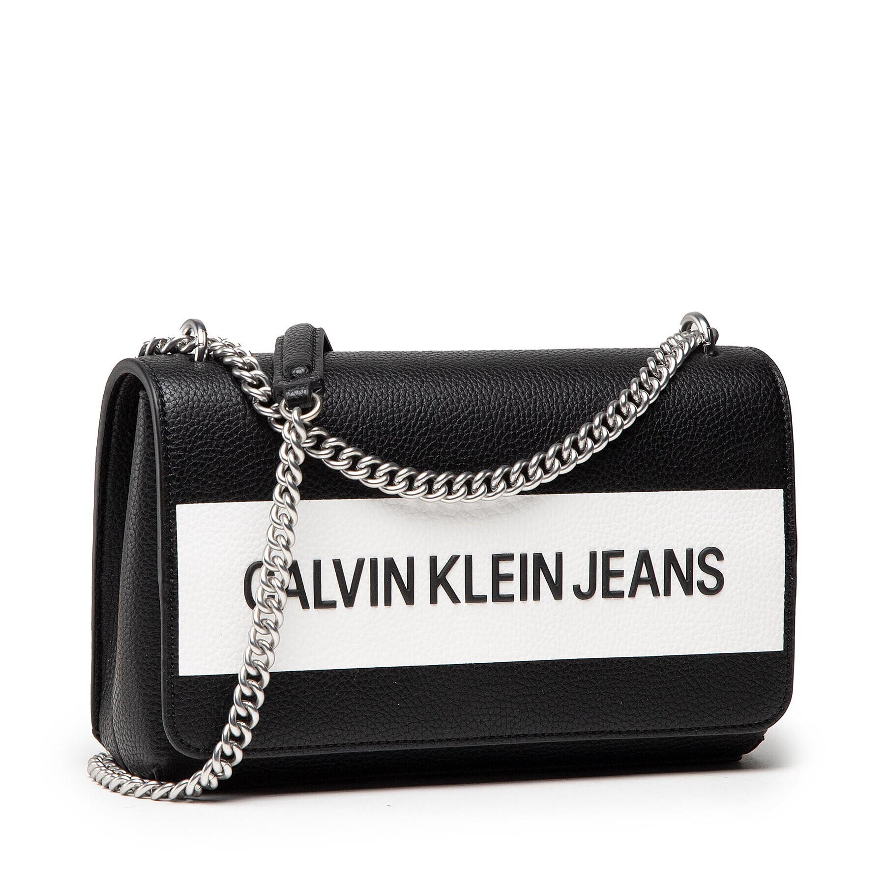 Calvin Klein Jeans Дамска чанта Ew Flap Convertible K60K608562 Черен - Pepit.bg