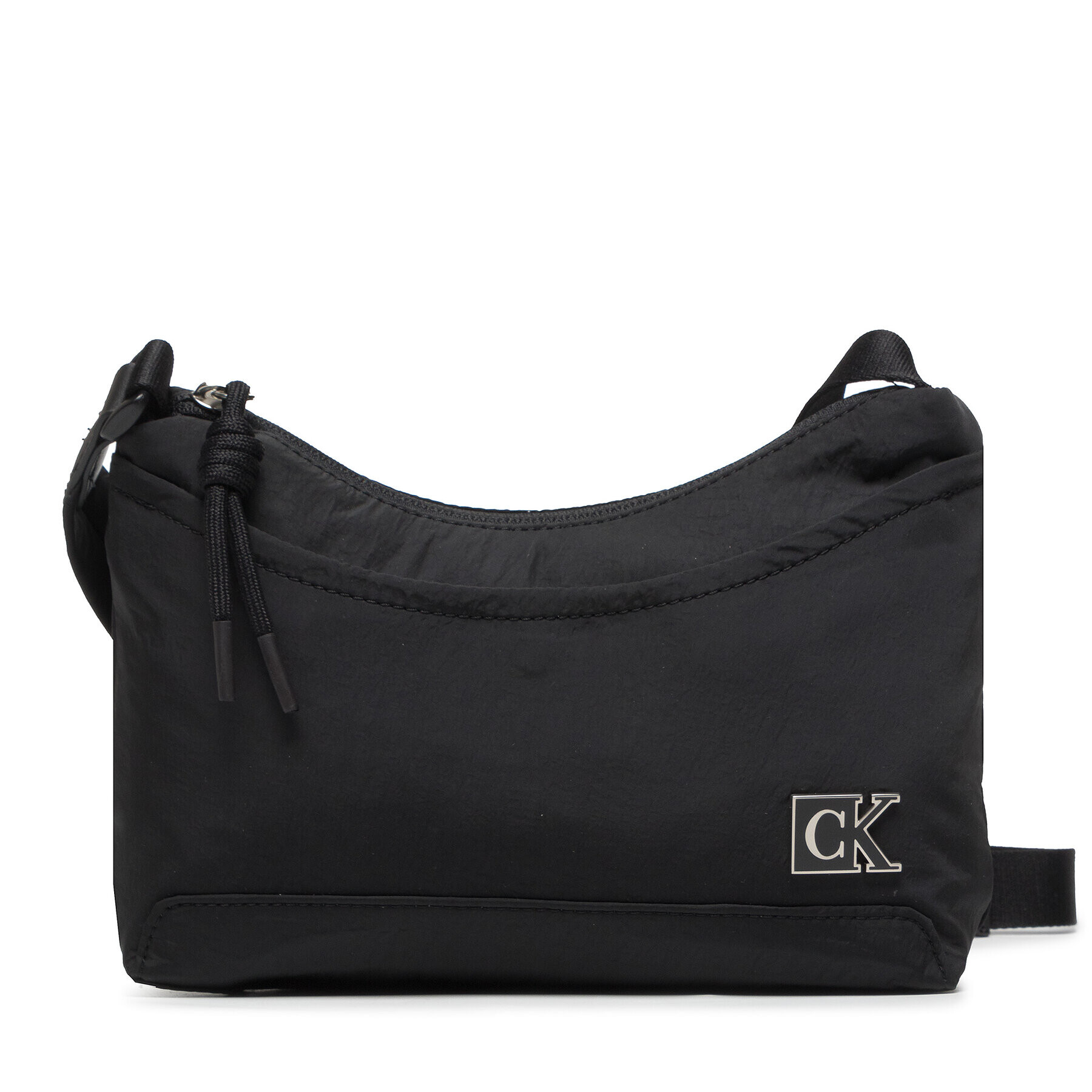 Calvin Klein Jeans Дамска чанта Feminine Nylon Shoulder Bag K60K608955 Черен - Pepit.bg