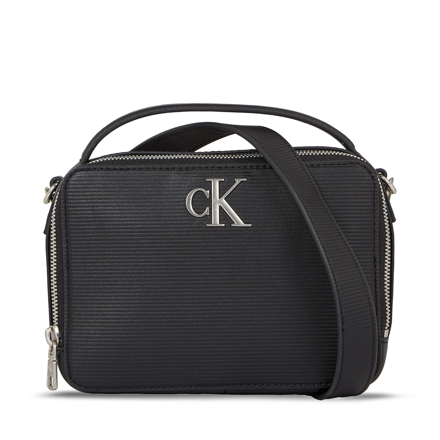 Calvin Klein Jeans Дамска чанта Minimal Monogram Camera Bag18 T K60K611222 Черен - Pepit.bg