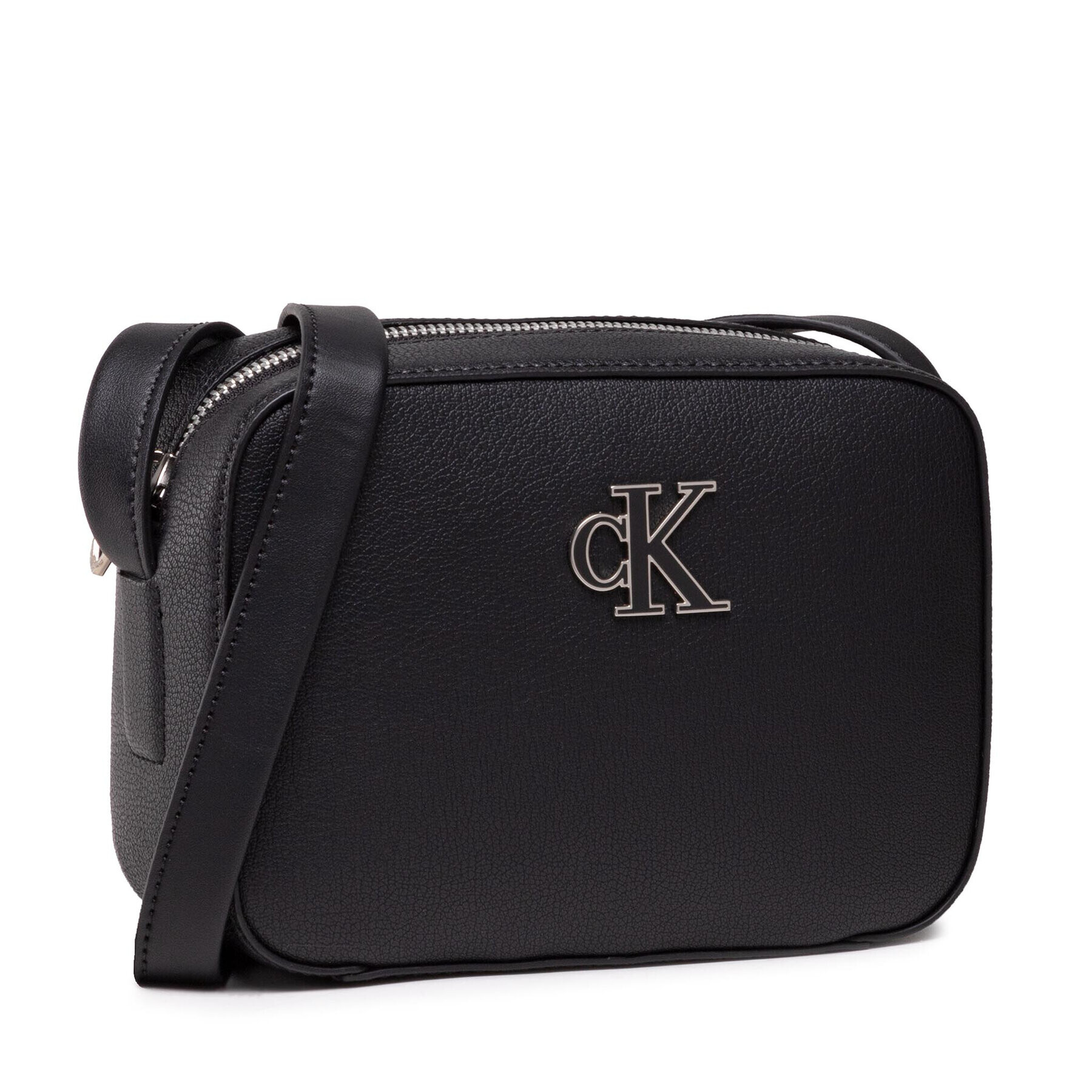 Calvin Klein Jeans Дамска чанта Minimal Monogram Camera K60K608950 Черен - Pepit.bg