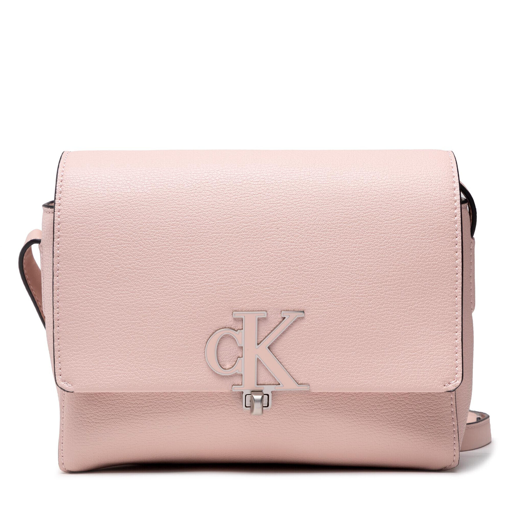 Calvin Klein Jeans Дамска чанта Minimal Monogram Flap Xbody K60K608949 Розов - Pepit.bg