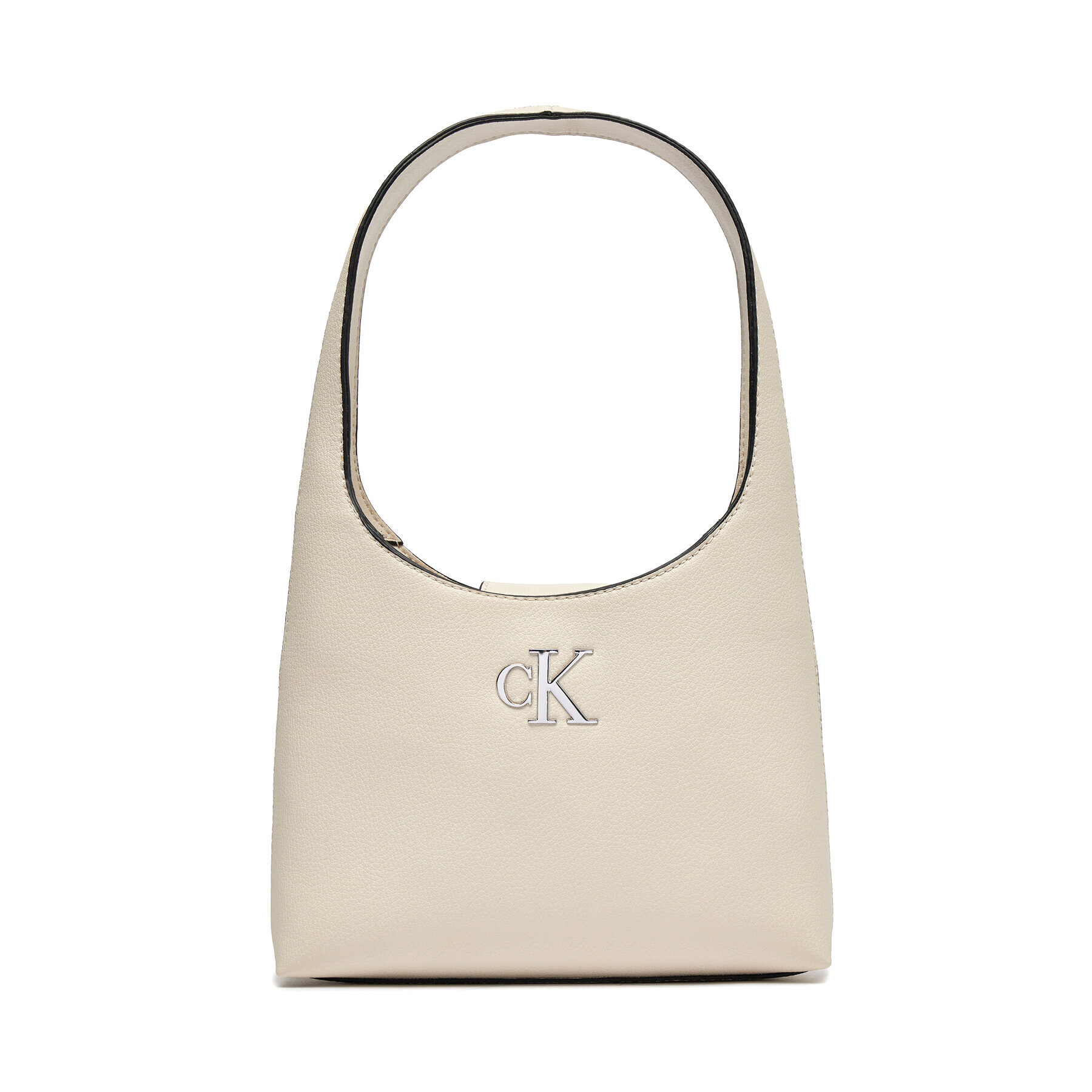 Calvin Klein Jeans Дамска чанта Minimal Monogram Shoulder Bag K60K610843 Екрю - Pepit.bg