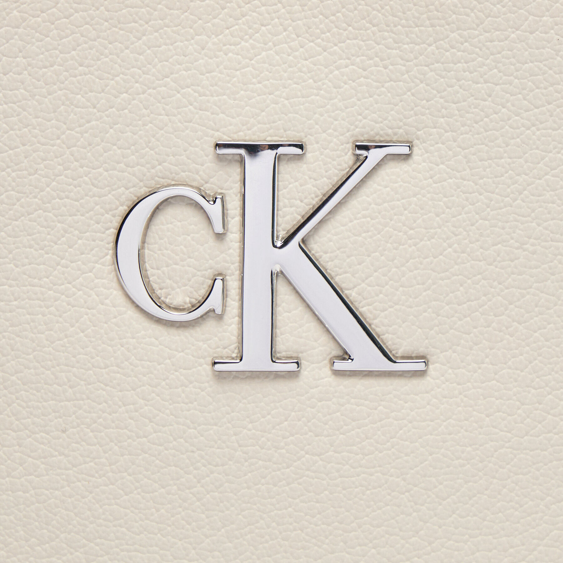 Calvin Klein Jeans Дамска чанта Minimal Monogram Shoulder Bag K60K610843 Екрю - Pepit.bg