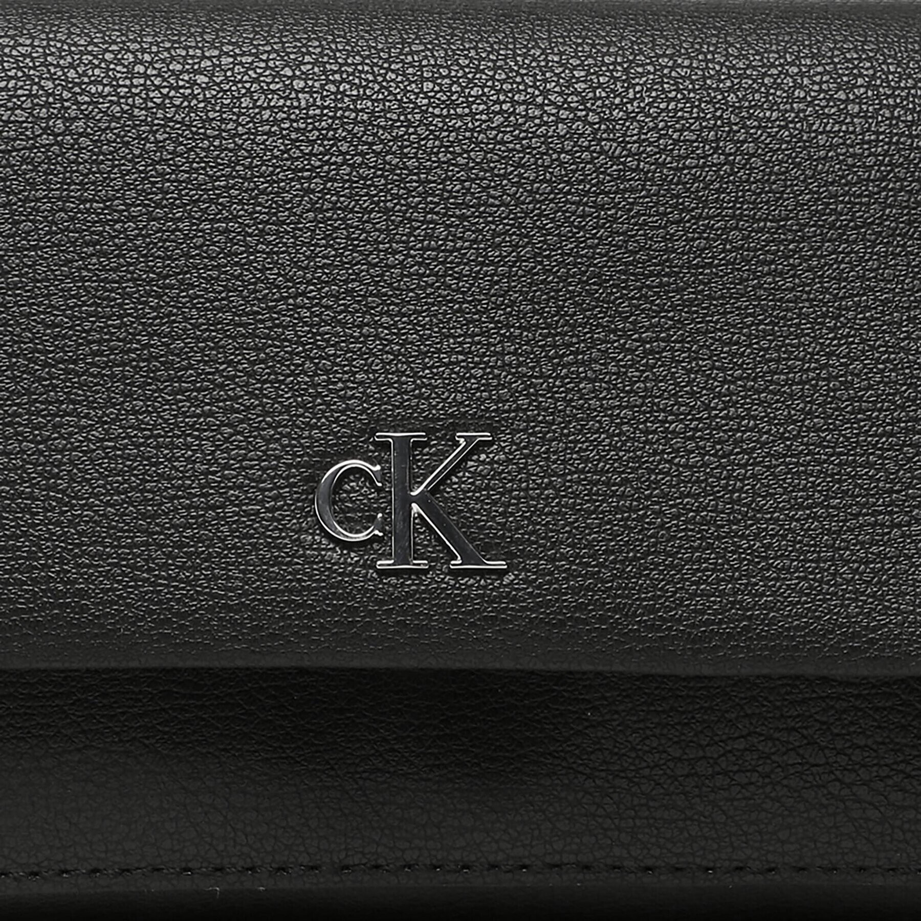 Calvin Klein Jeans Дамска чанта Minimal Monogram Walet W/Strap K60K610704 Черен - Pepit.bg