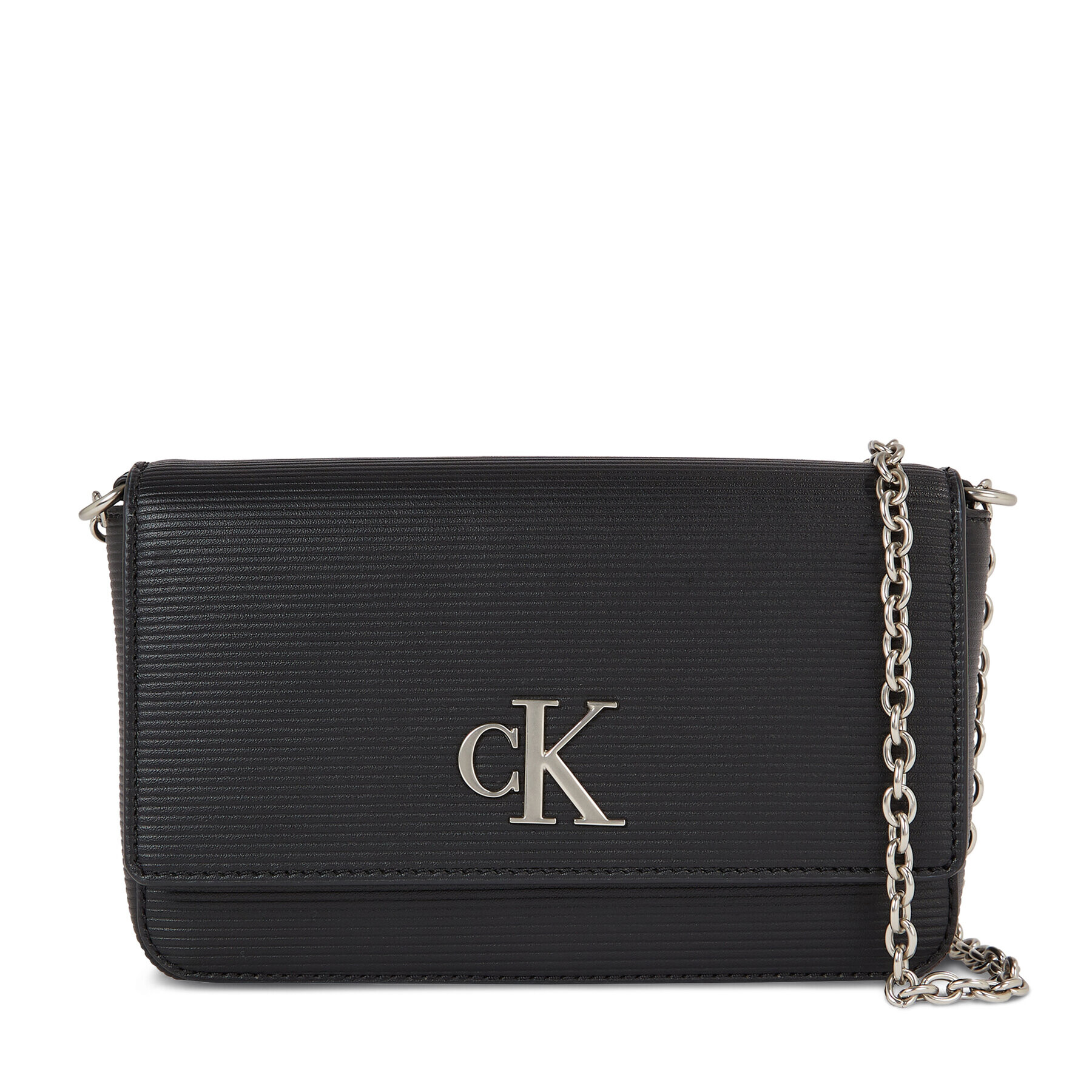 Calvin Klein Jeans Дамска чанта Minimal Monogramwallet W/Strap T K60K611238 Черен - Pepit.bg