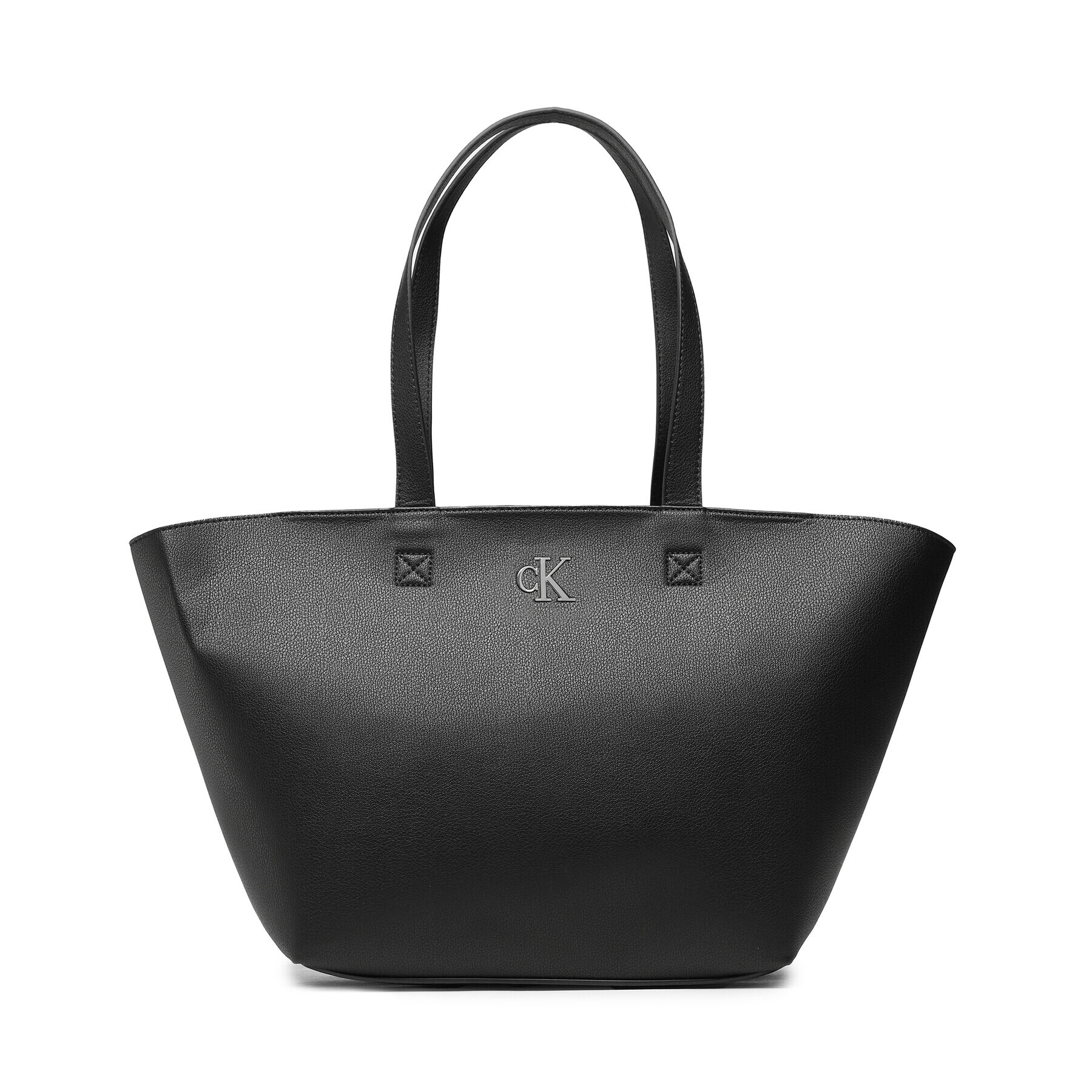 Calvin Klein Jeans Дамска чанта Minimal Monogran Shopper28 K60K610687 Черен - Pepit.bg