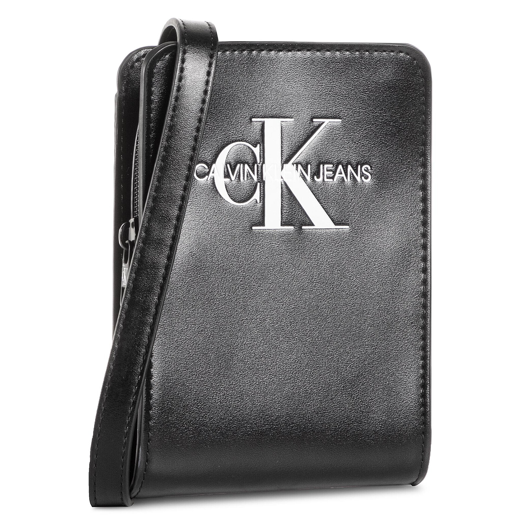 Calvin Klein Jeans Дамска чанта Monogram Pouch IU0IU00143 Черен - Pepit.bg