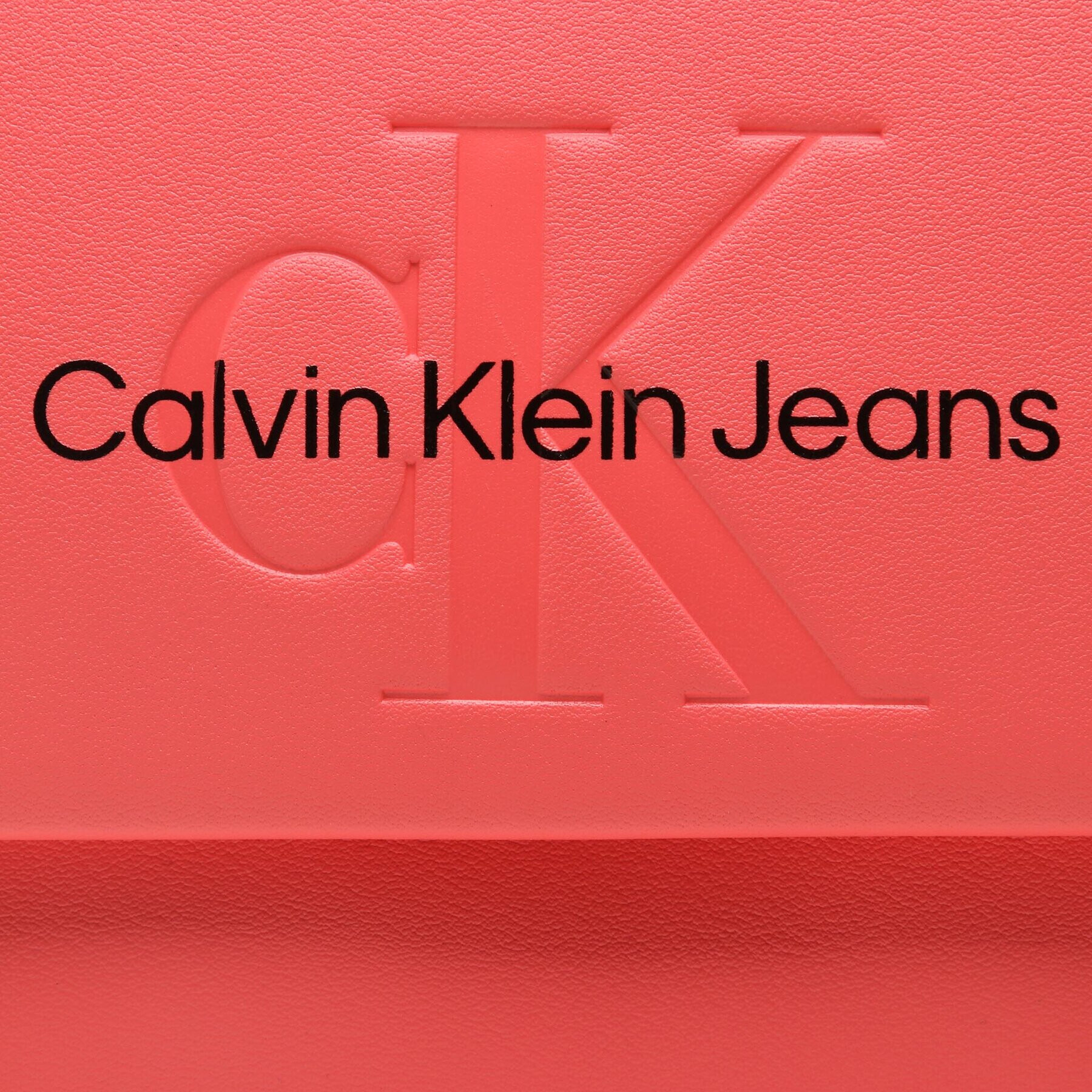 Calvin Klein Jeans Дамска чанта Sculpted Boxy Flap Cb20 Mono K60K610829 Коралов - Pepit.bg