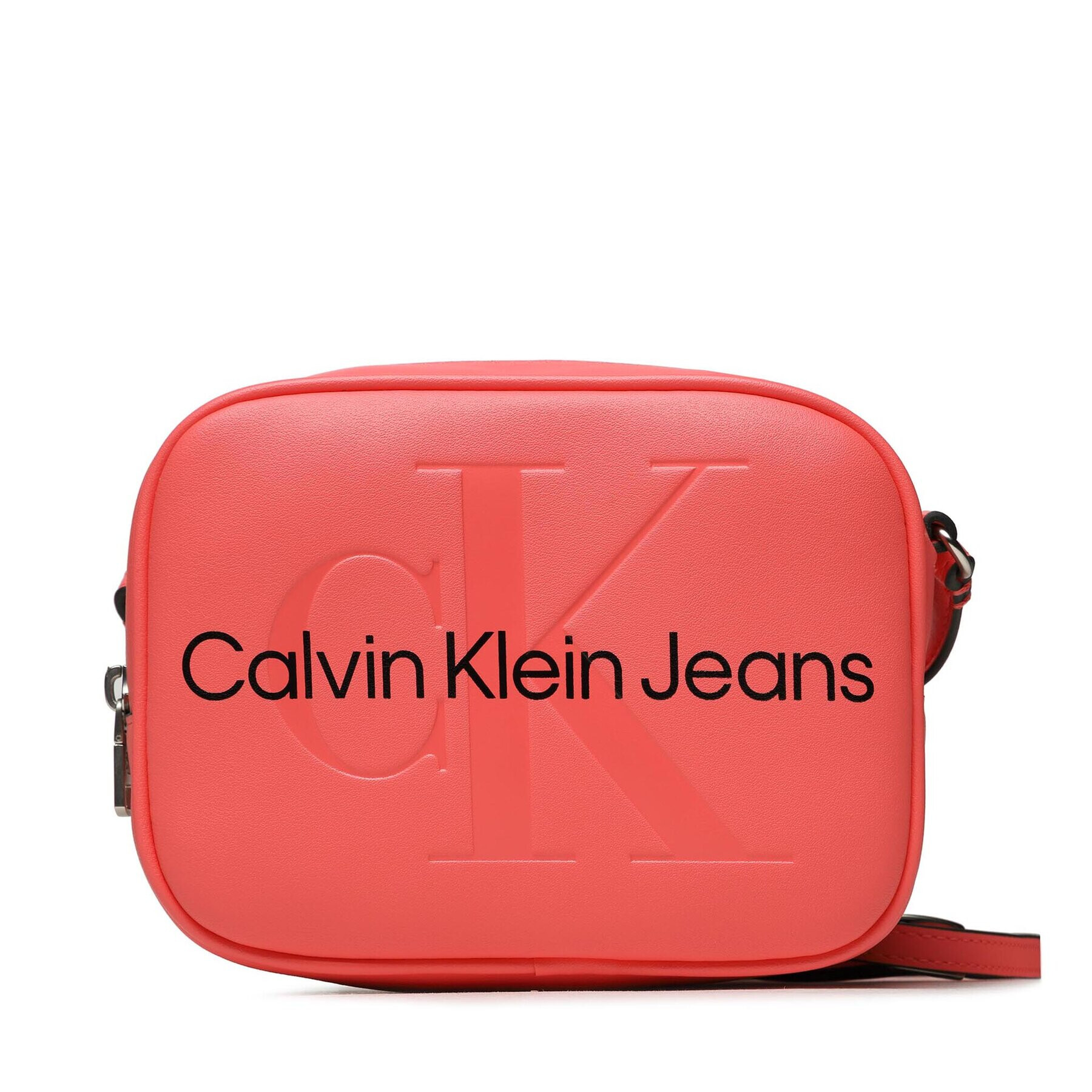 Calvin Klein Jeans Дамска чанта Sculpted Camera Bag 18 Mono K60K610275 Коралов - Pepit.bg