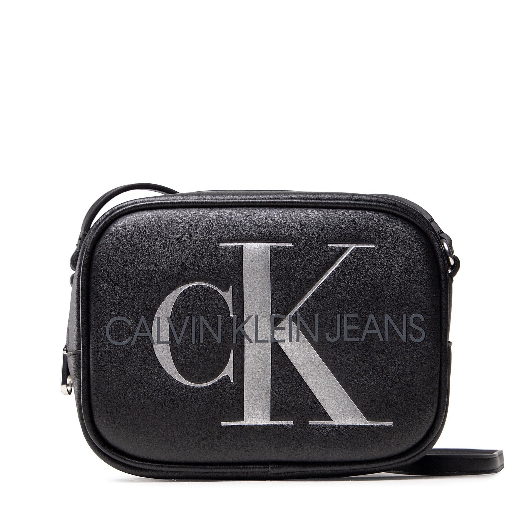 Calvin Klein Jeans Дамска чанта Sculpted Camera Bag Silver K60K608376 Черен - Pepit.bg