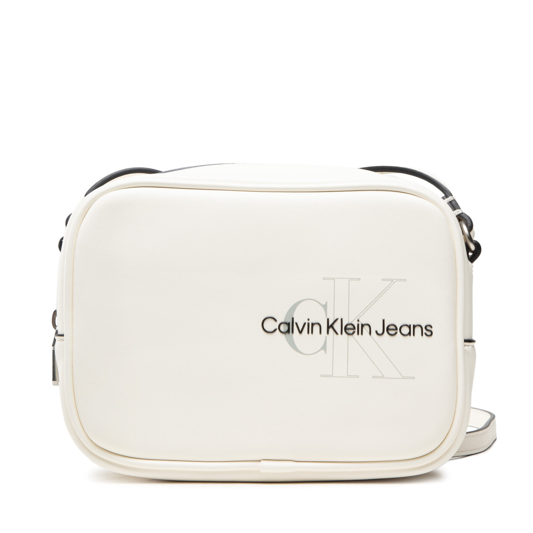 Calvin Klein Jeans Дамска чанта Sculpted Camera Bag Two Tone K60K609312 Бял - Pepit.bg