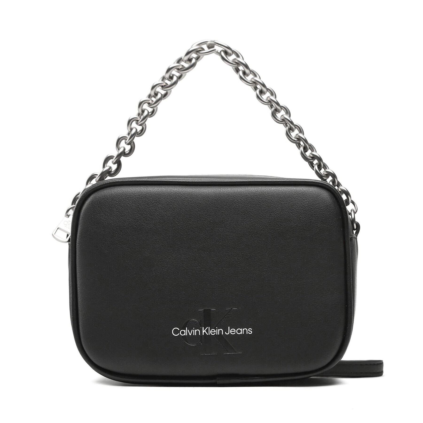 Calvin Klein Jeans Дамска чанта Sculpted Camera Bag18 Chain K60K610564 Черен - Pepit.bg